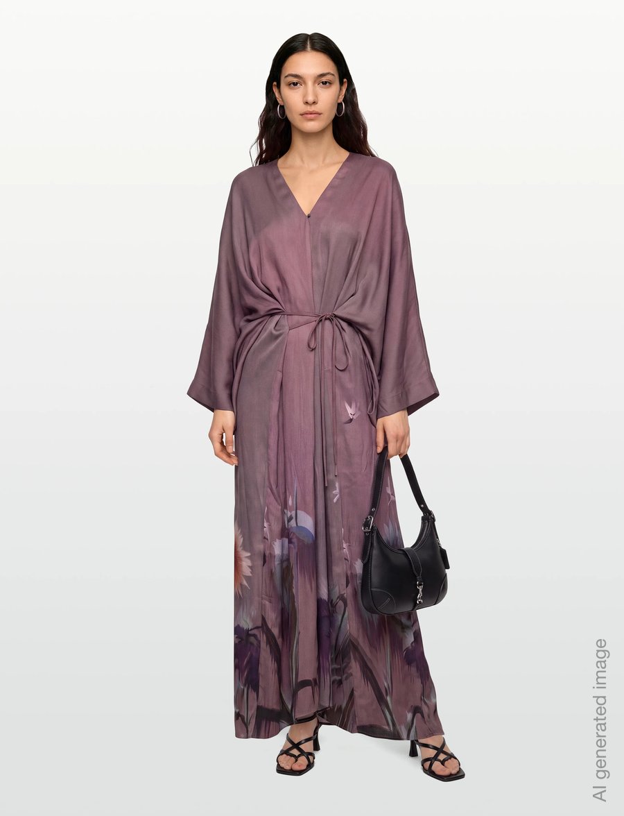 RODEBJER - RODEBJER GLORIA FLOWER - maxikleider - moonscape purple - 0