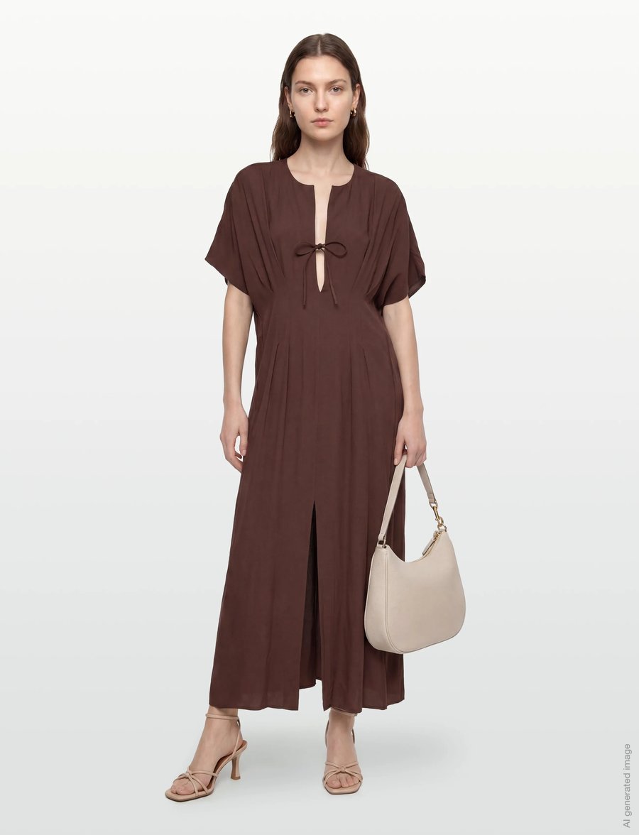 RODEBJER - Rodebjer Kimberly CDC - maxikleider - chicory coffee - 0