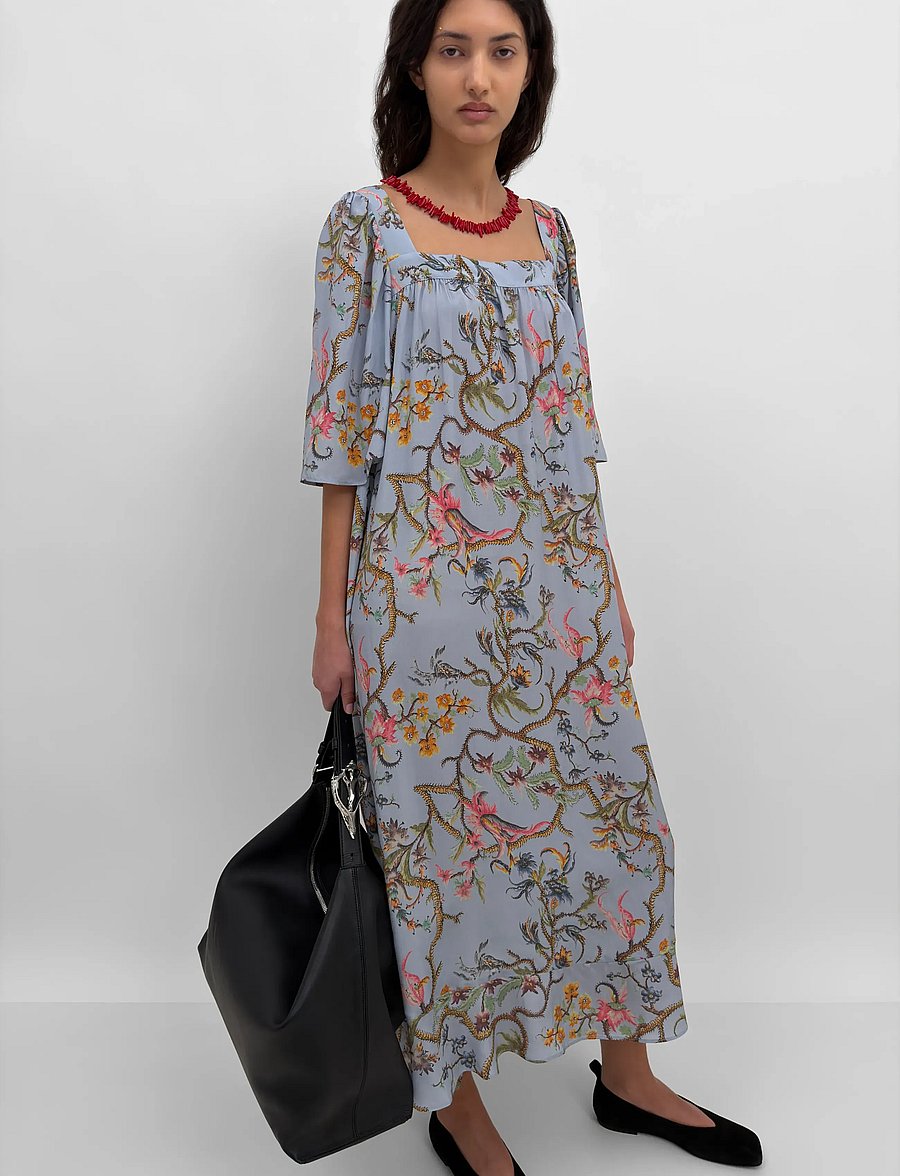 RODEBJER - RODEBJER SALEM TRAILING - zomerjurken - blue multi - 0