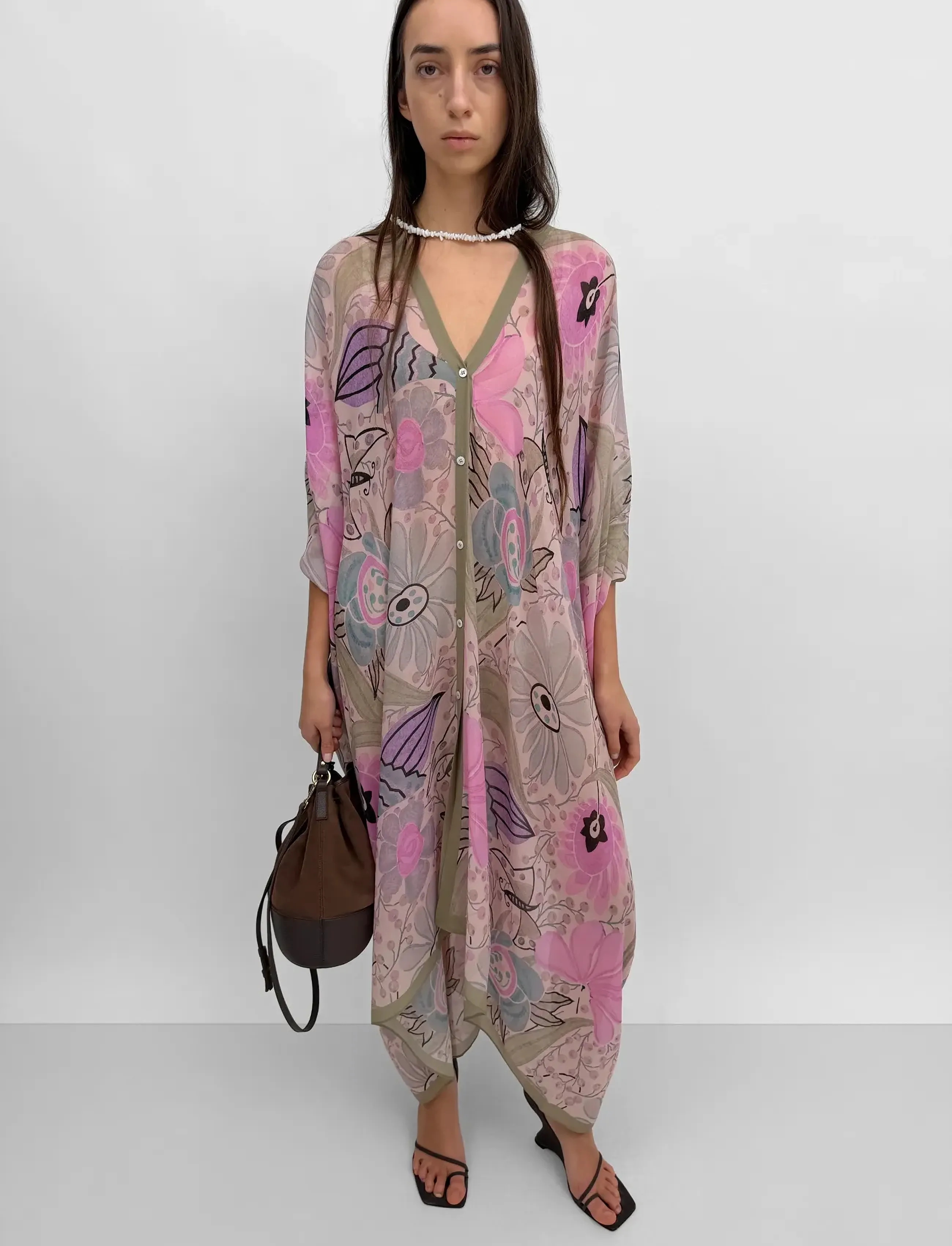 RODEBJER Agave Ducharne, Kvinder, Printet Kaftan, Multi/mønstret, Str: XS/S