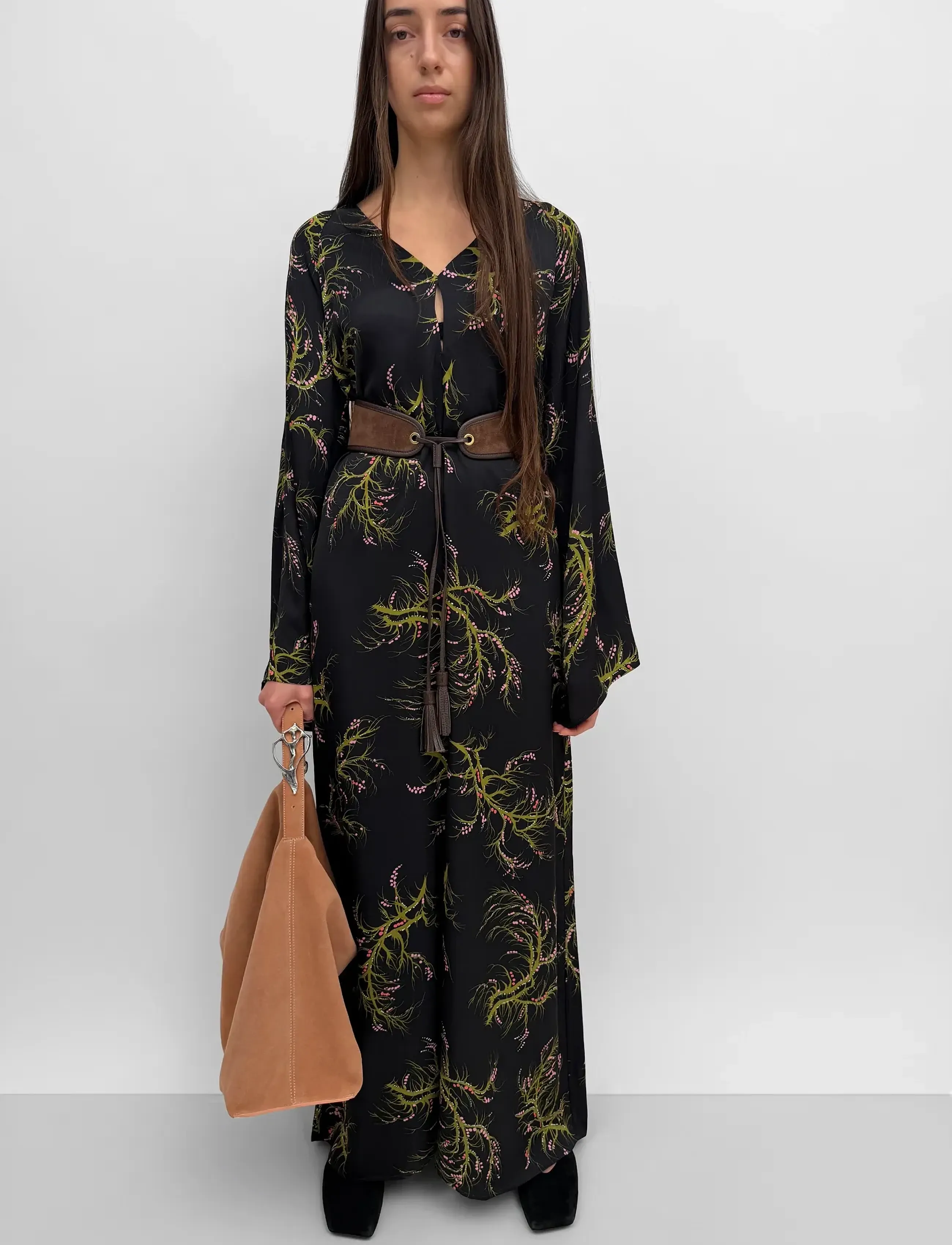 RODEBJER Rodebjer Jayden Seaweed - Jurken - BLACK/OLIVE / black