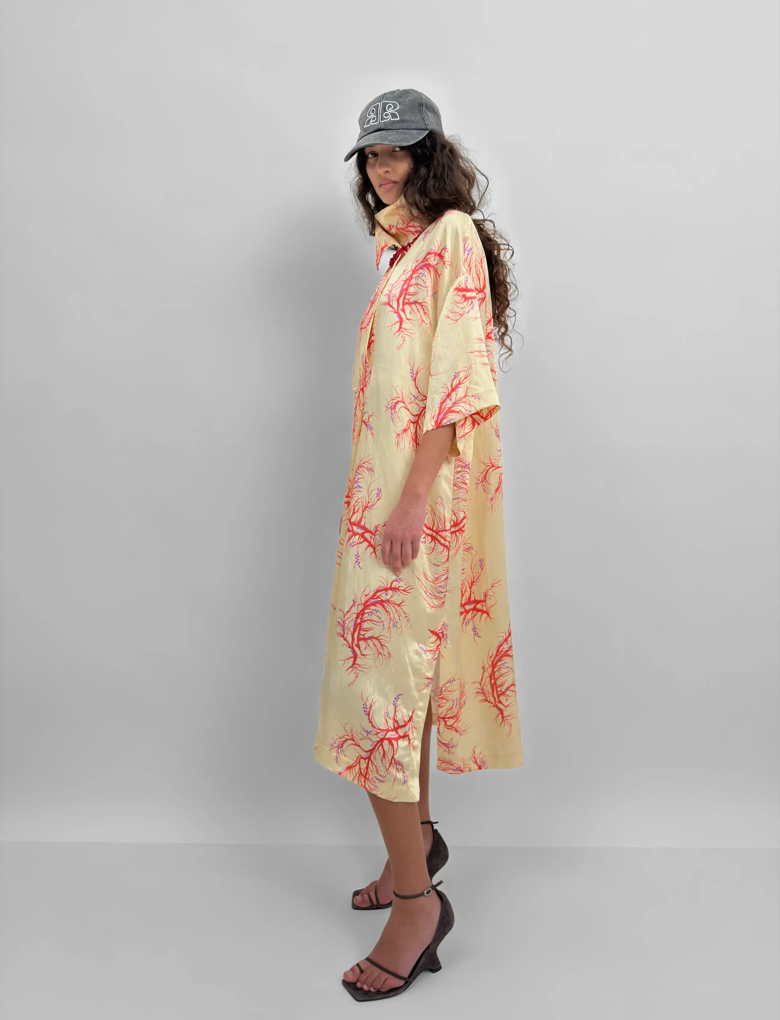 RODEBJER - Rodebjer Hemse Seaweed - shirt dresses - cream/red - 5
