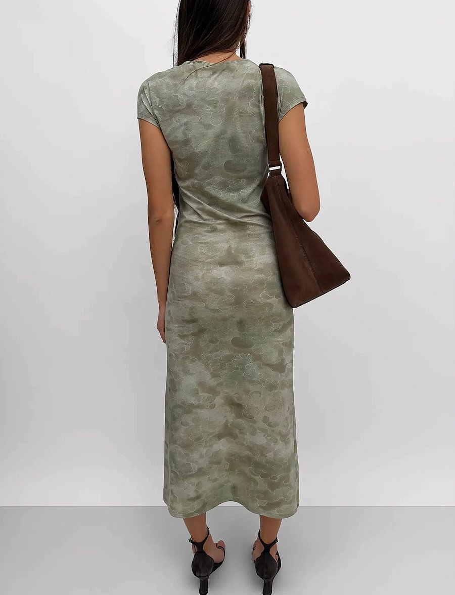 RODEBJER - Rodebjer Otta Dress Clouds - fodralklänningar - sage green - 3