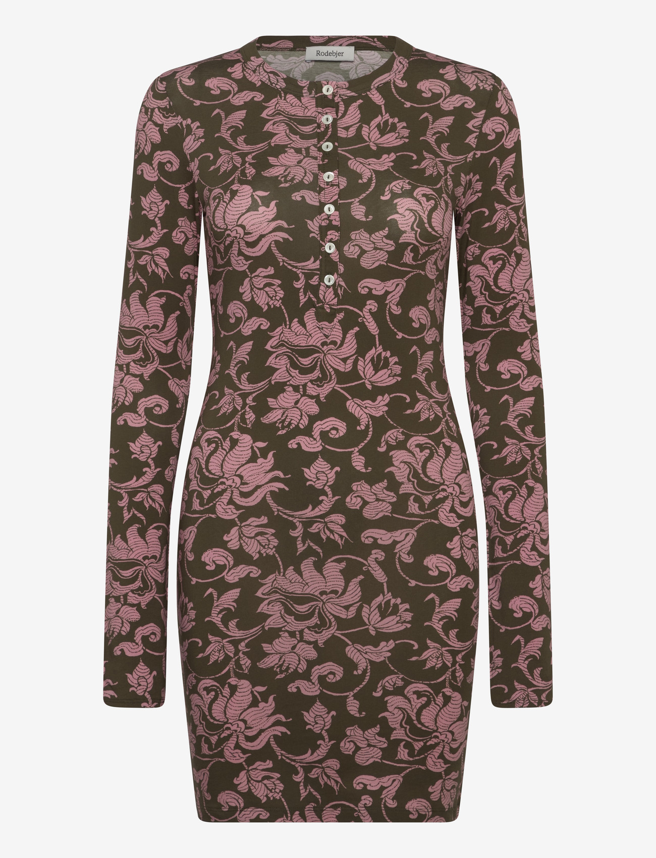 RODEBJER - Rodebjer Kiara Dress French Lily - stramme kjoler - olive/pink - 0