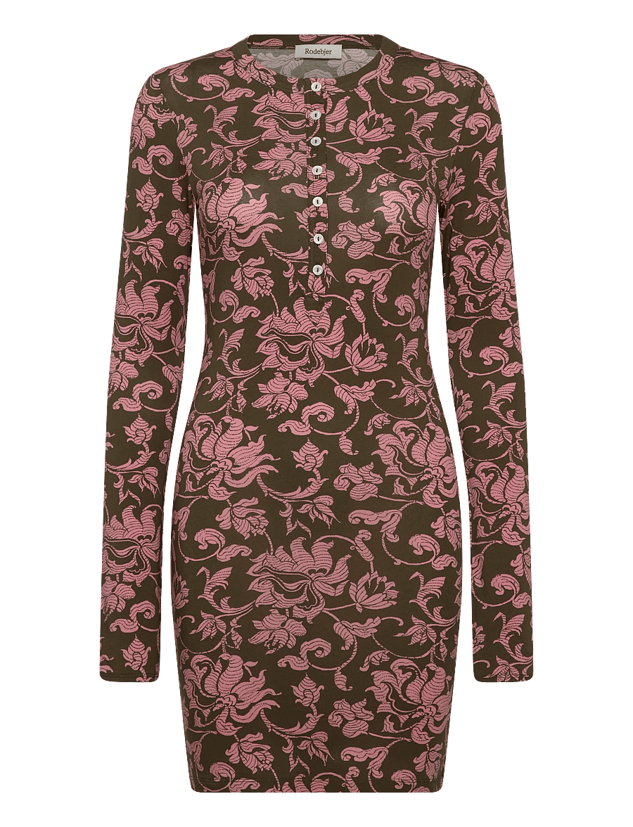 RODEBJER - Rodebjer Kiara Dress French Lily - olive/pink - 0