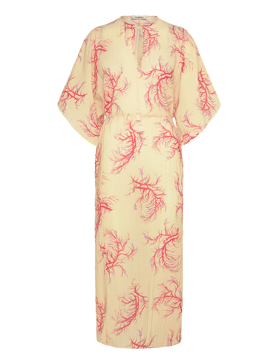 RODEBJER - RODEBJER BEGONIA SEAWEED - robes d'été - cream/red - 1