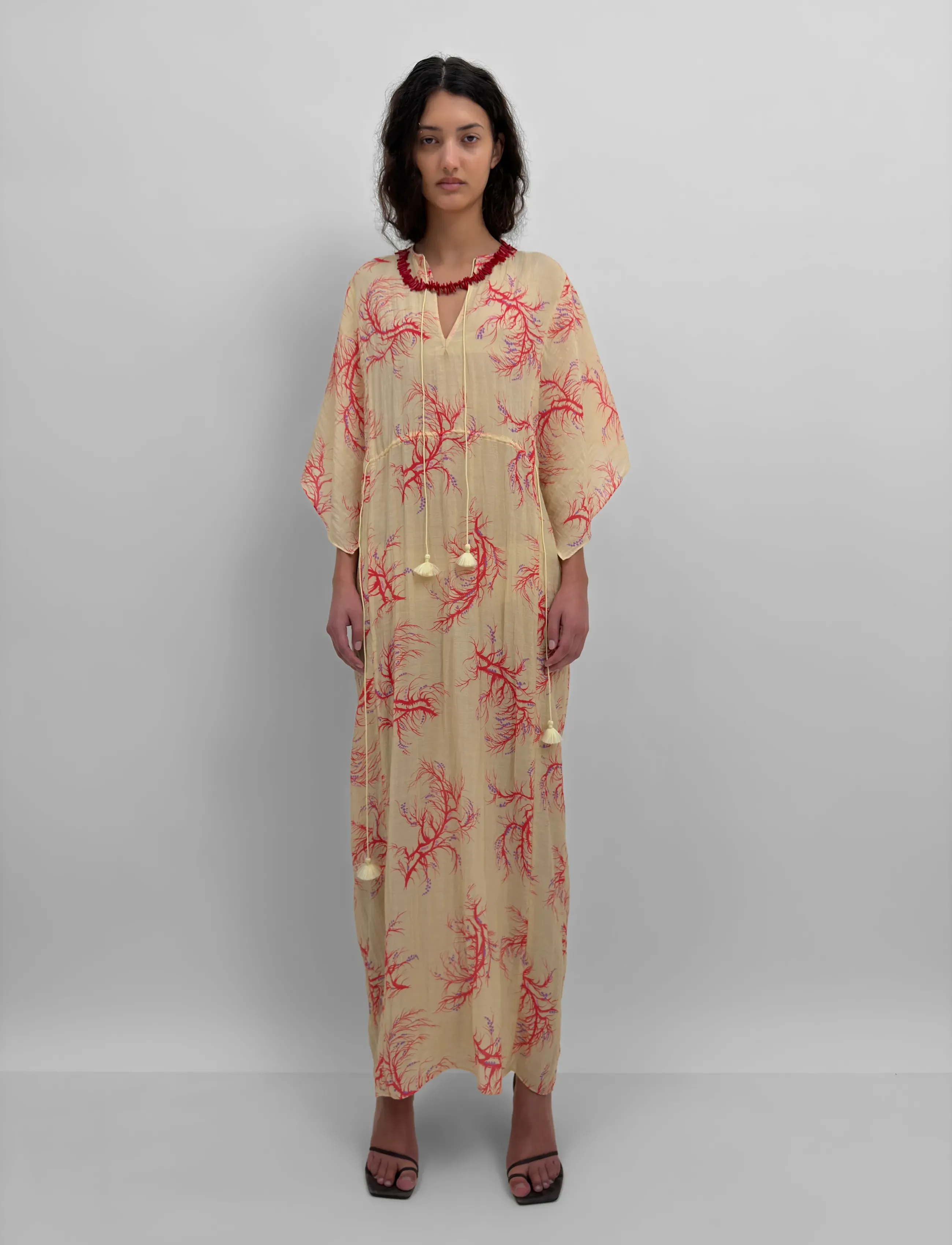 RODEBJER Rodebjer Begonia Seaweed - Inspiration - CREAM/RED / multi