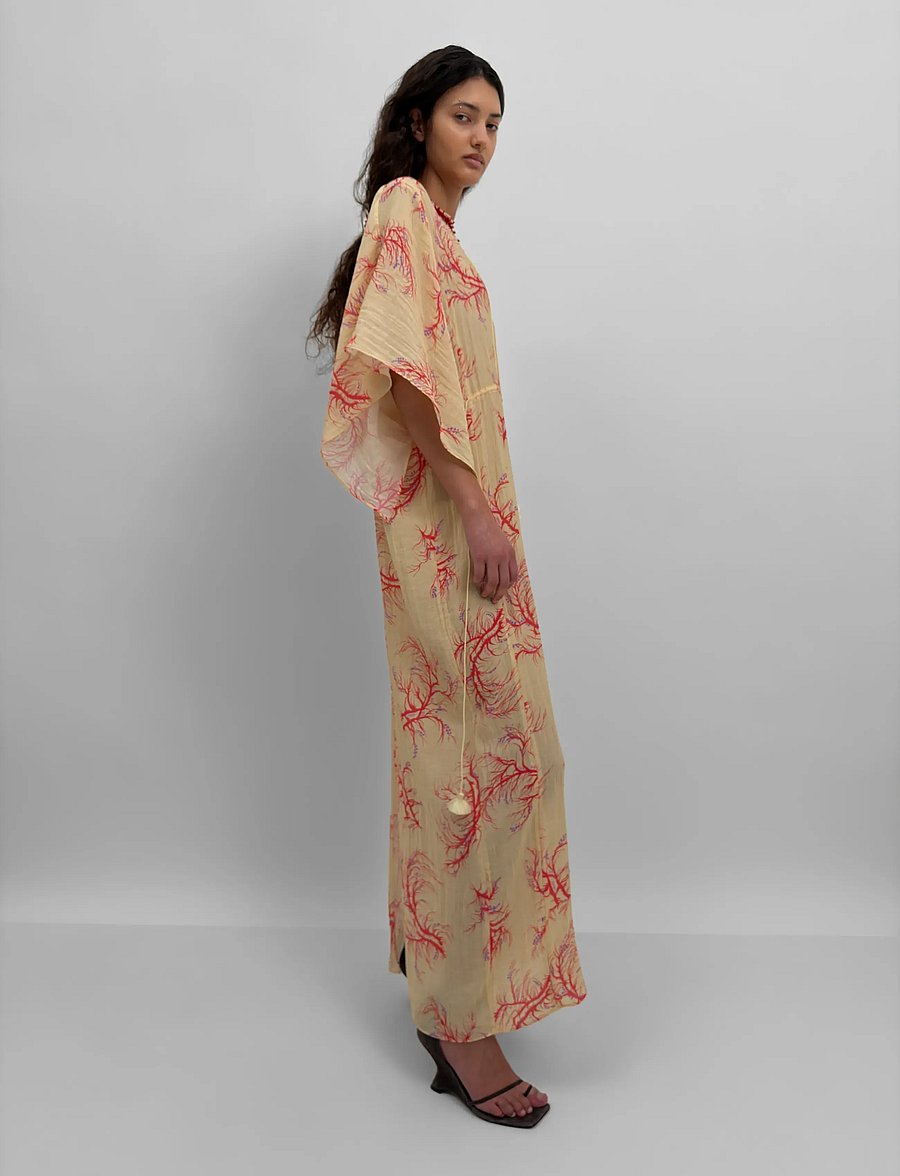 RODEBJER - RODEBJER BEGONIA SEAWEED - robes d'été - cream/red - 3