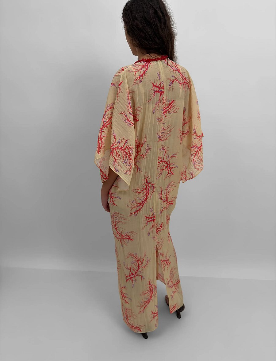 RODEBJER - RODEBJER BEGONIA SEAWEED - robes d'été - cream/red - 4