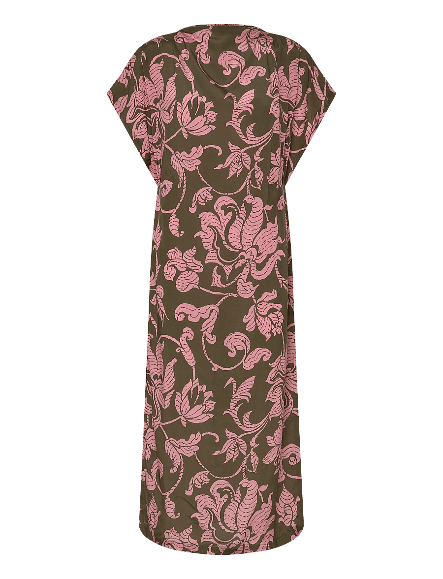 RODEBJER - Rodebjer Amalfi French Lily - maksikleidid - olive/pink - 1