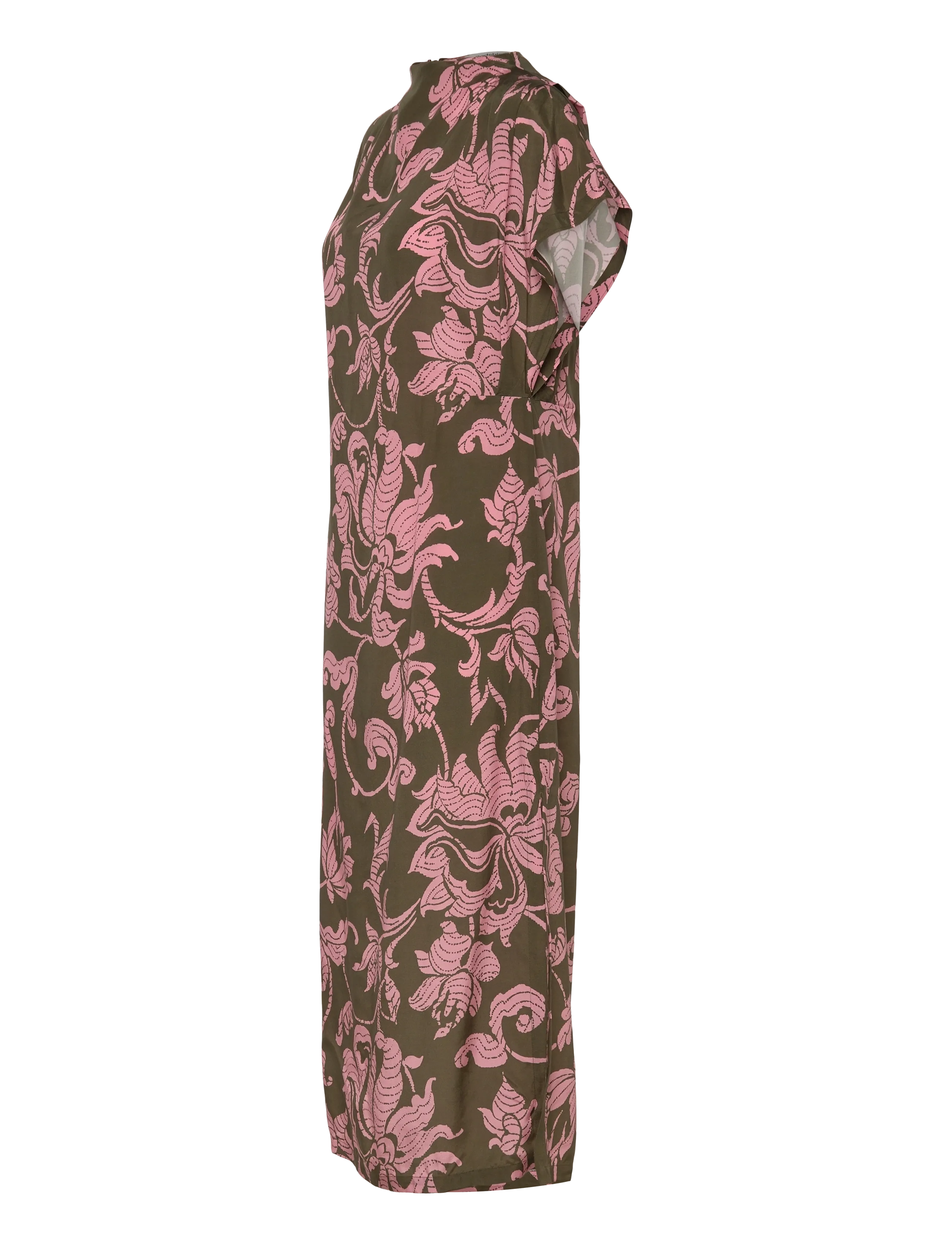 RODEBJER - Rodebjer Amalfi French Lily - maksikleidid - olive/pink - 4
