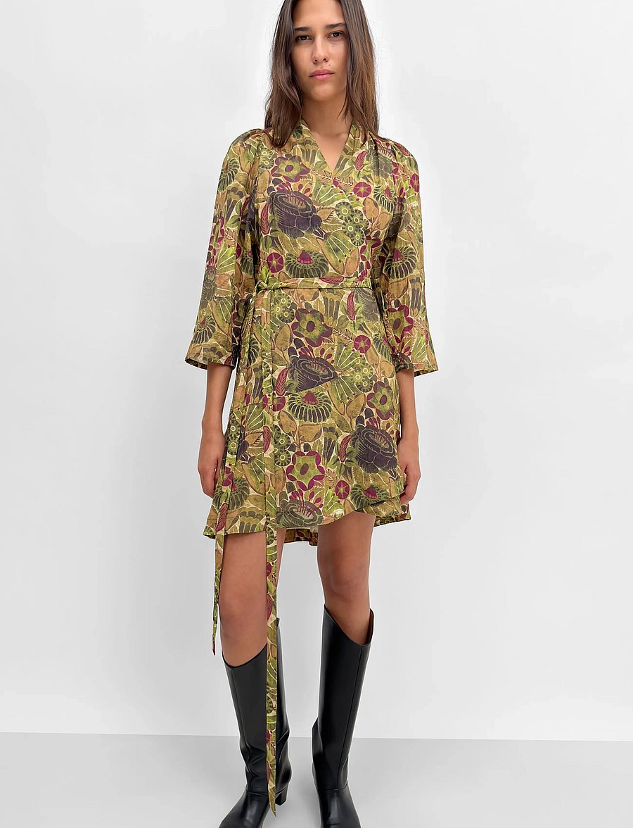 RODEBJER - Rodebjer Milia Airy Prt - wickelkleider - opulent rose green - 0
