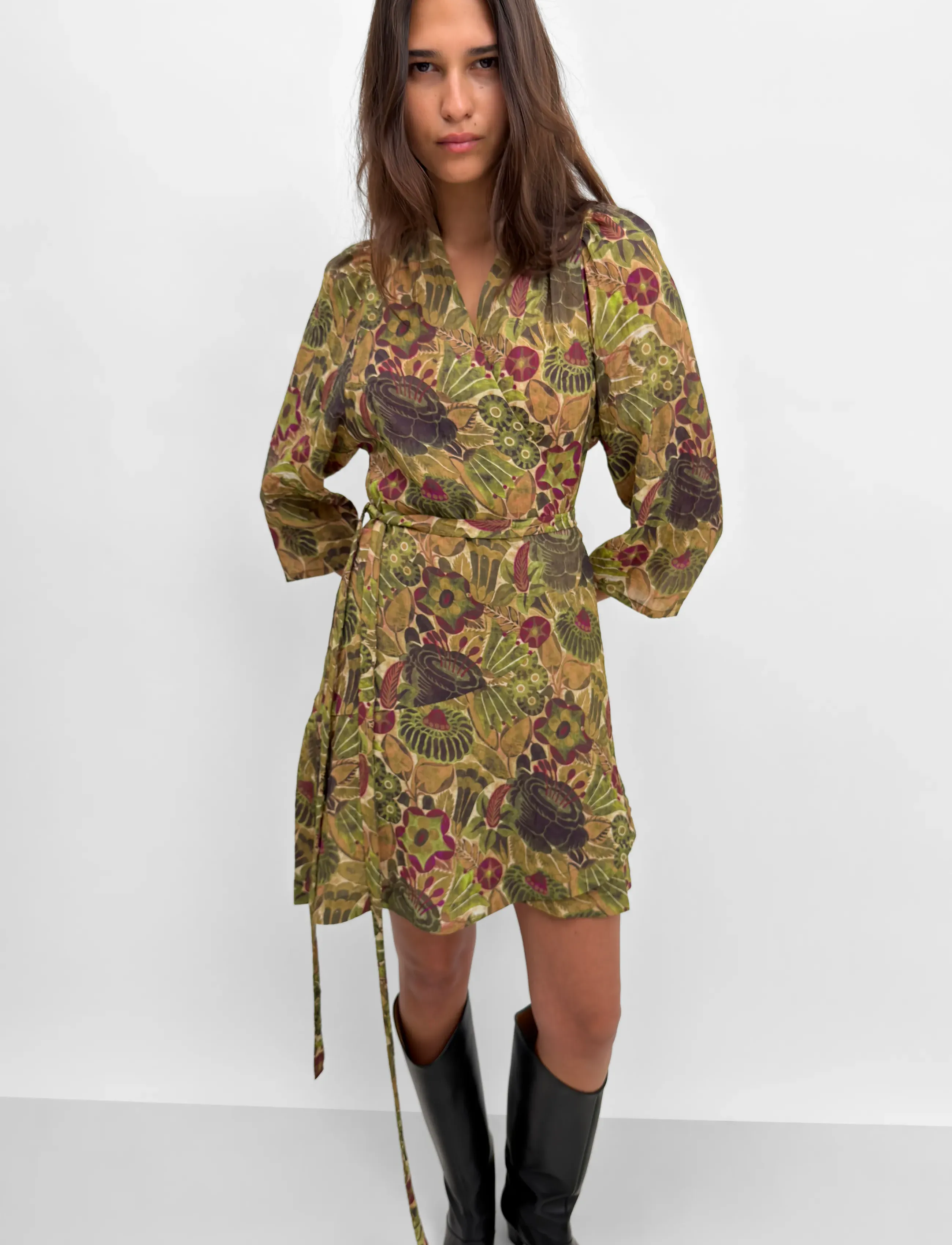 RODEBJER - Rodebjer Milia Airy Prt - wickelkleider - opulent rose green - 3