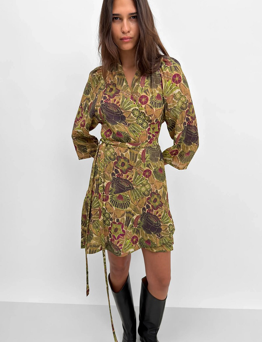 RODEBJER - Rodebjer Milia Airy Prt - wickelkleider - opulent rose green - 3