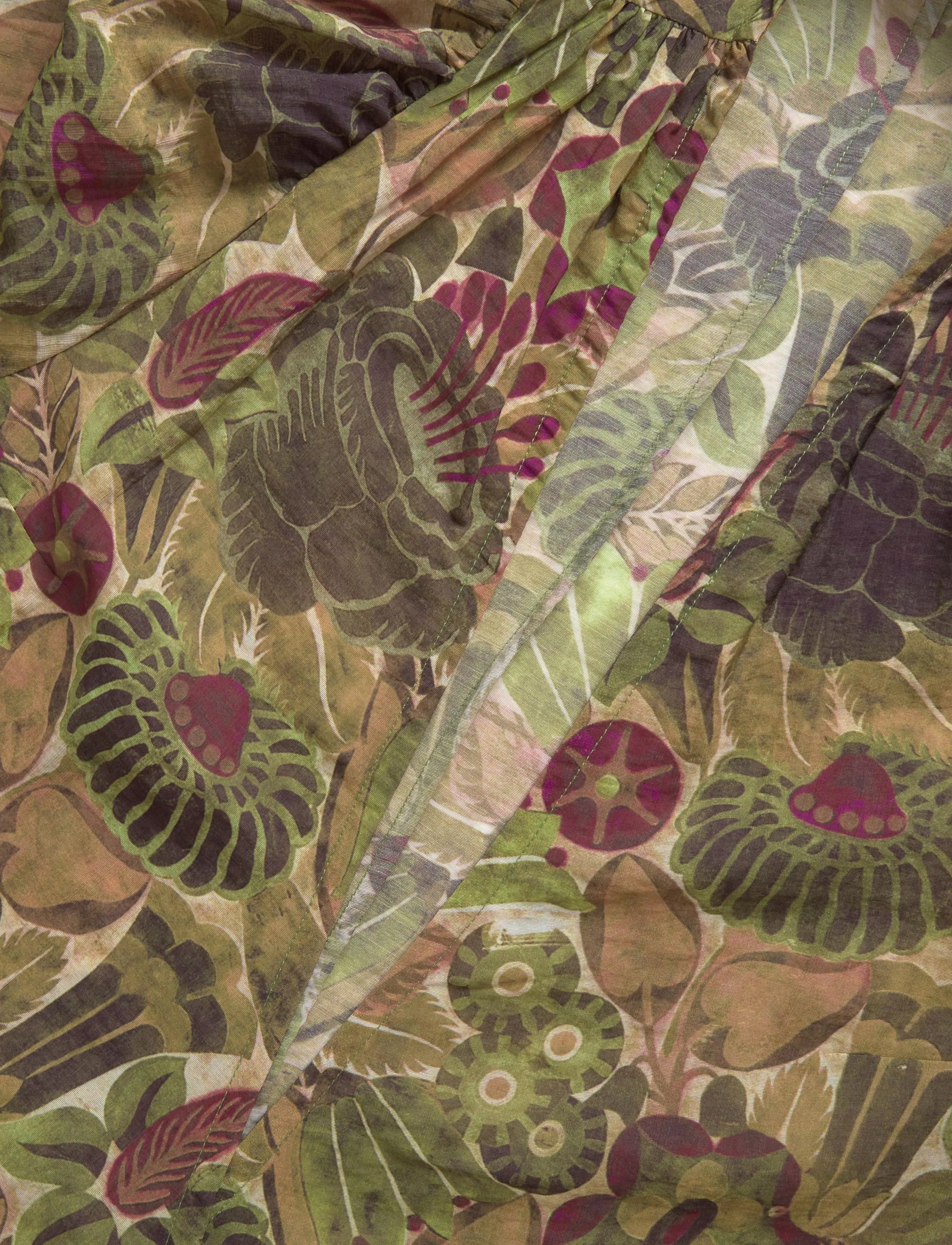 RODEBJER - Rodebjer Milia Airy Prt - hõlmikkleidid - opulent rose green - 5