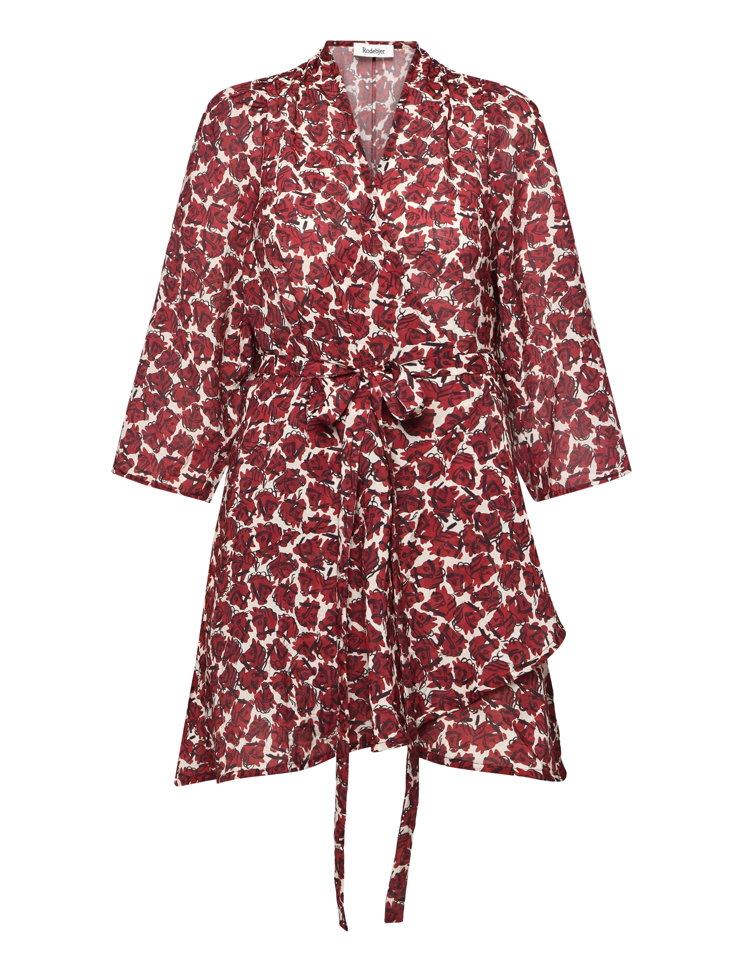 RODEBJER - Rodebjer Milia Airy Prt - slå-om-kjoler - vintage horse grape - 1