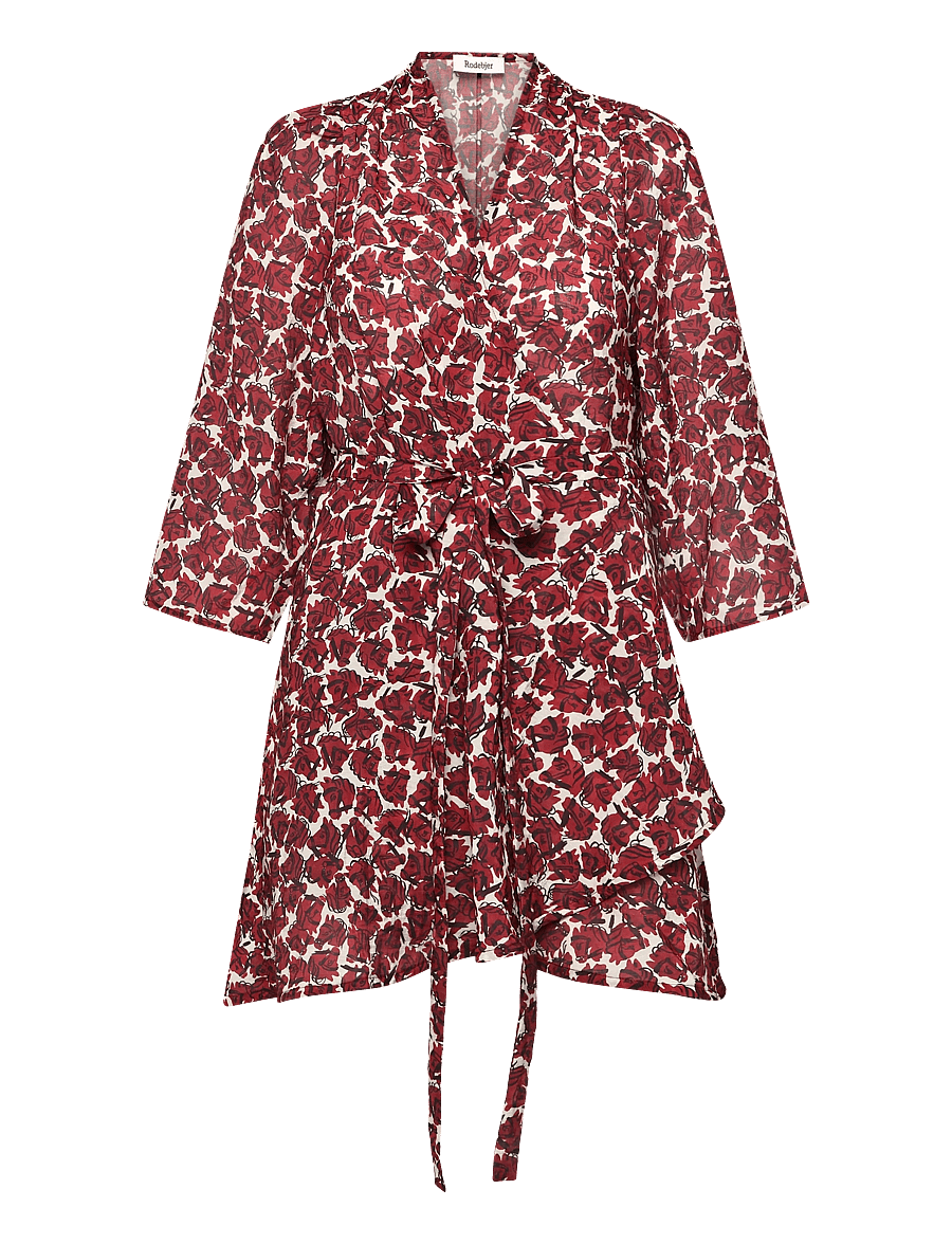 RODEBJER - Rodebjer Milia Airy Prt - slå-om-kjoler - vintage horse grape - 1