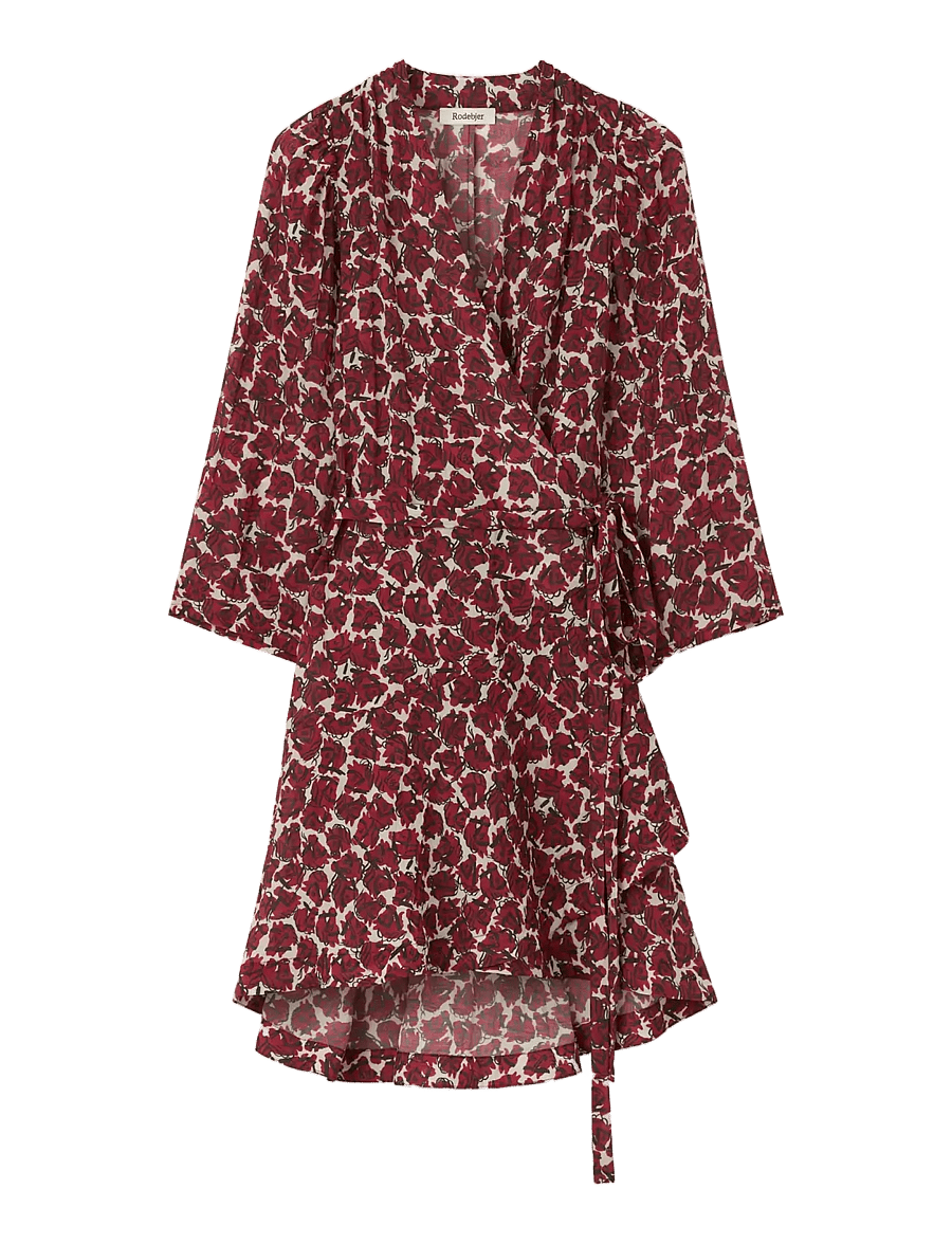 RODEBJER - Rodebjer Milia Airy Prt - omlottklänningar - vintage horse grape - 1