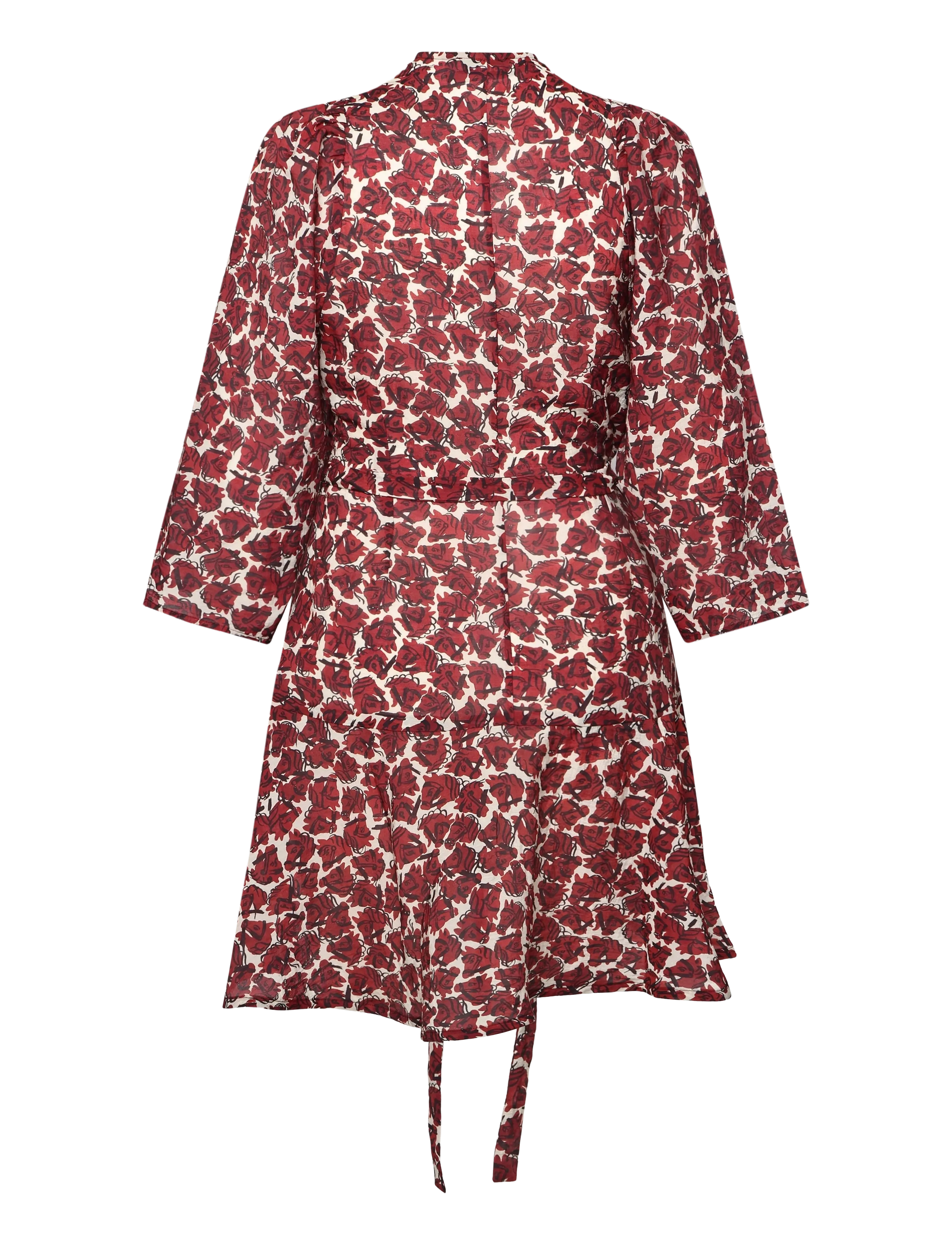 RODEBJER - Rodebjer Milia Airy Prt - slå-om-kjoler - vintage horse grape - 2