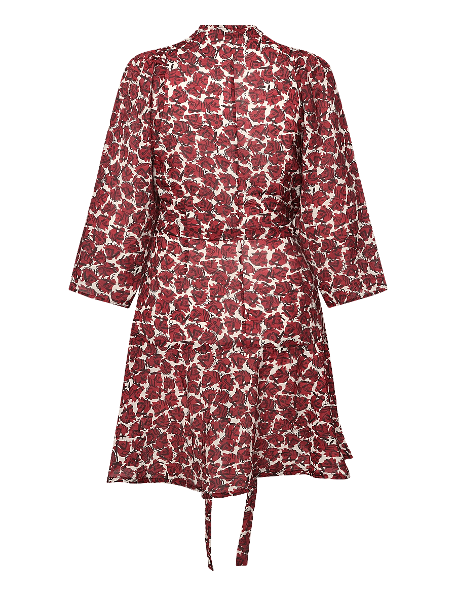 RODEBJER - Rodebjer Milia Airy Prt - slå-om-kjoler - vintage horse grape - 2