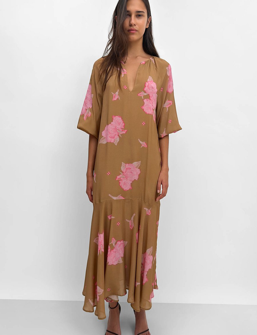 RODEBJER - Rodebjer Wyn Print - maxiklänningar - spaced rose nougat - 0
