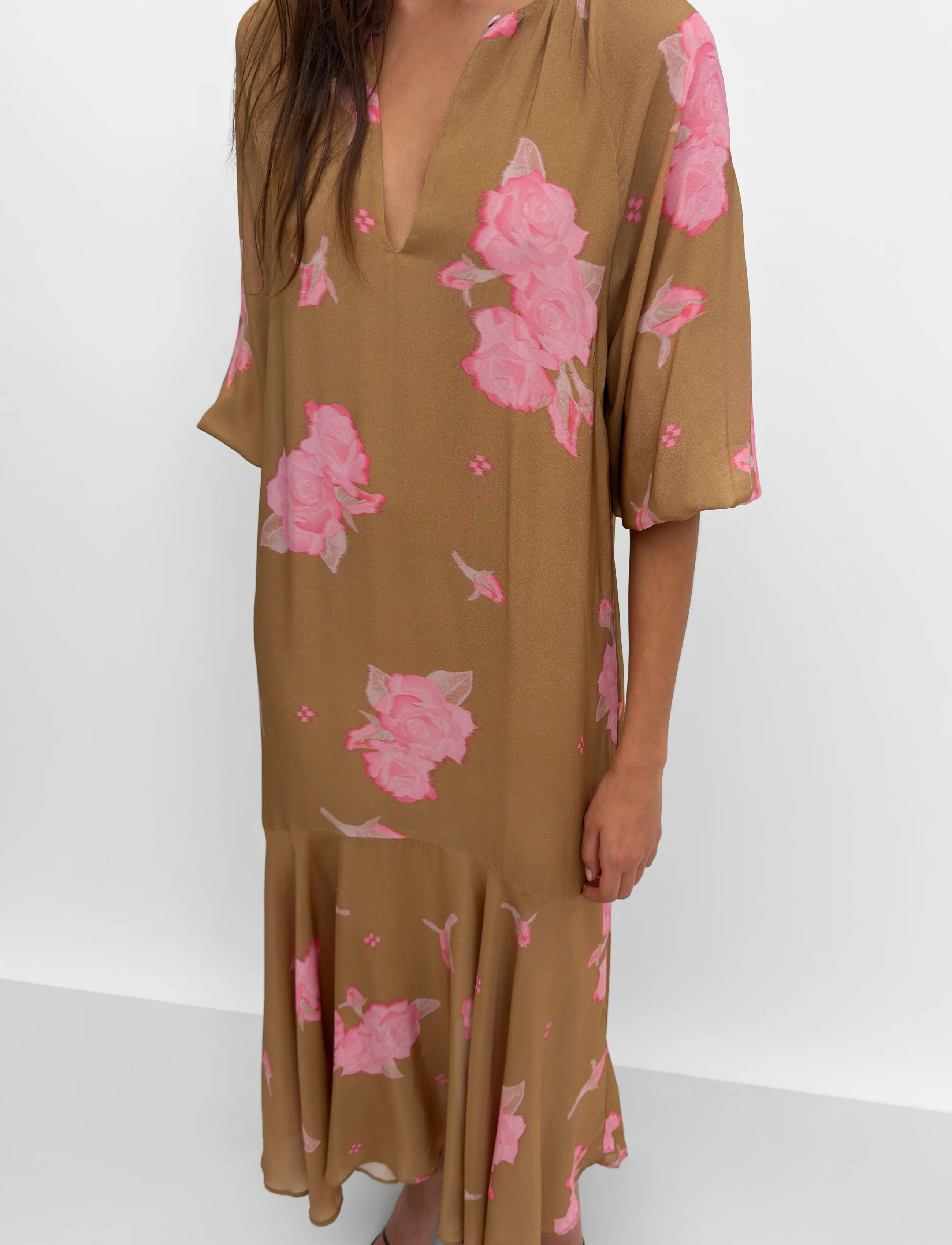 RODEBJER - Rodebjer Wyn Print - maxiklänningar - spaced rose nougat - 3