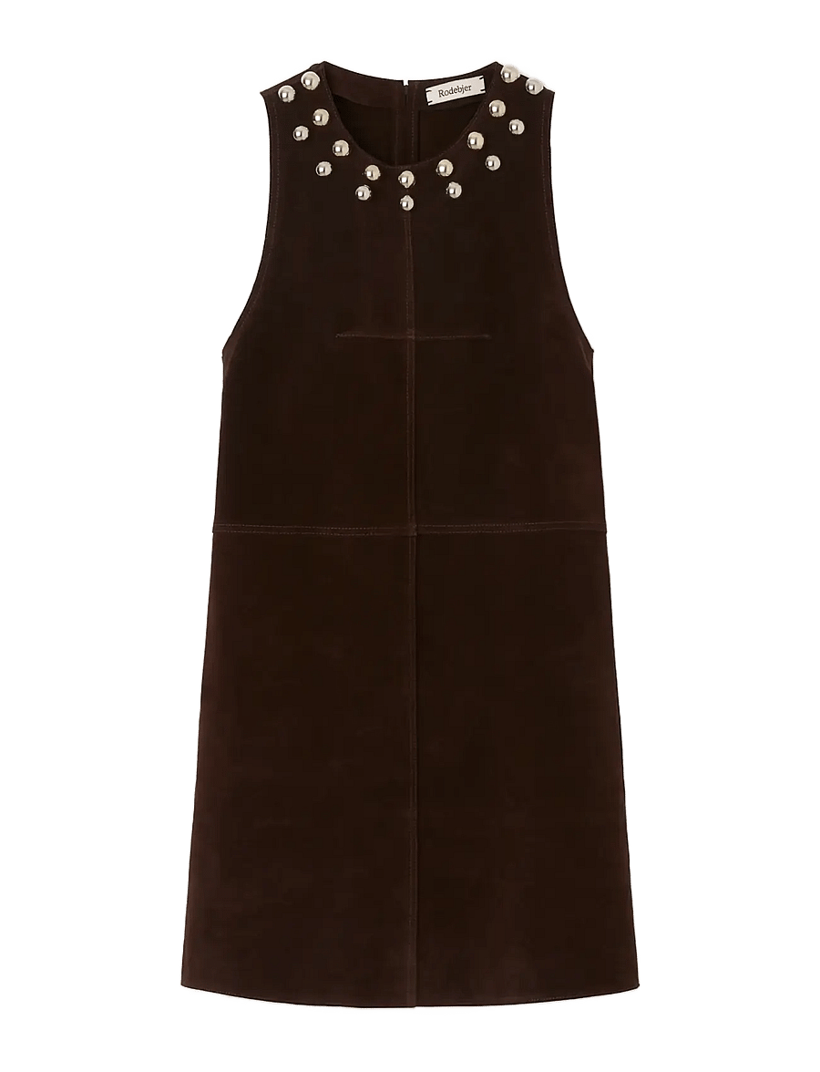 RODEBJER - Rodebjer Minji Suede - minikleidid - dark coffee - 1