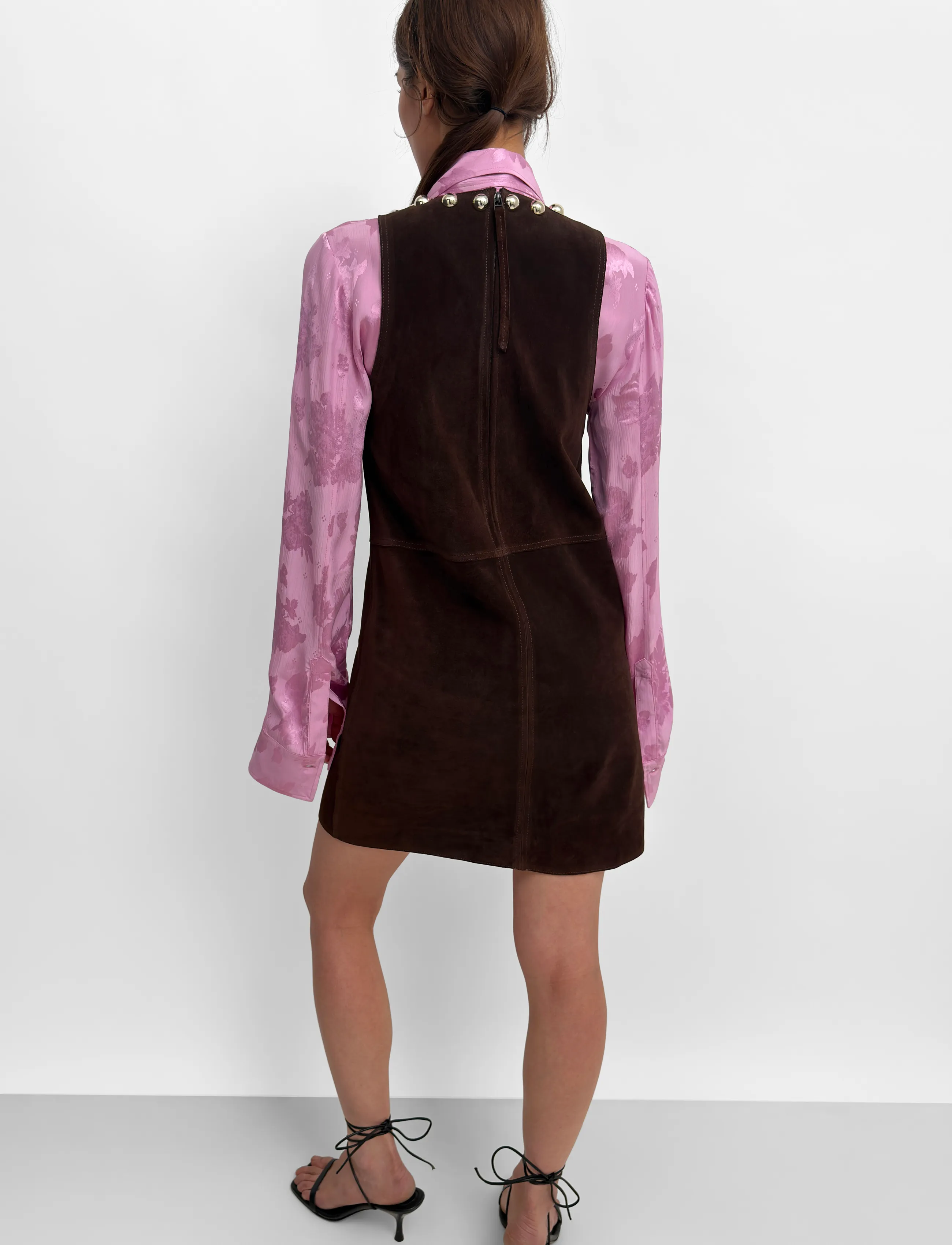 RODEBJER - Rodebjer Minji Suede - minikleidid - dark coffee - 2