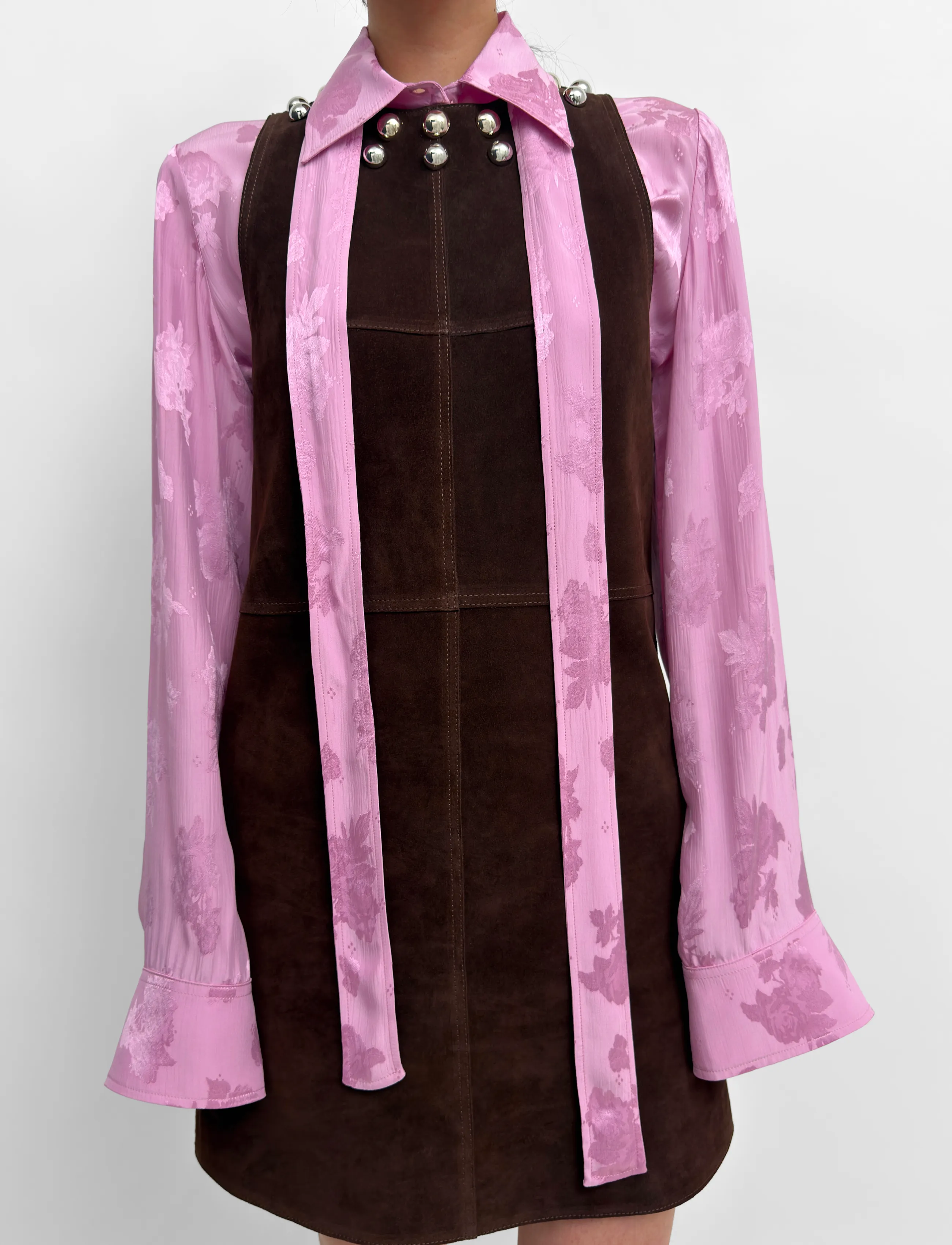 RODEBJER - Rodebjer Minji Suede - minikleidid - dark coffee - 3