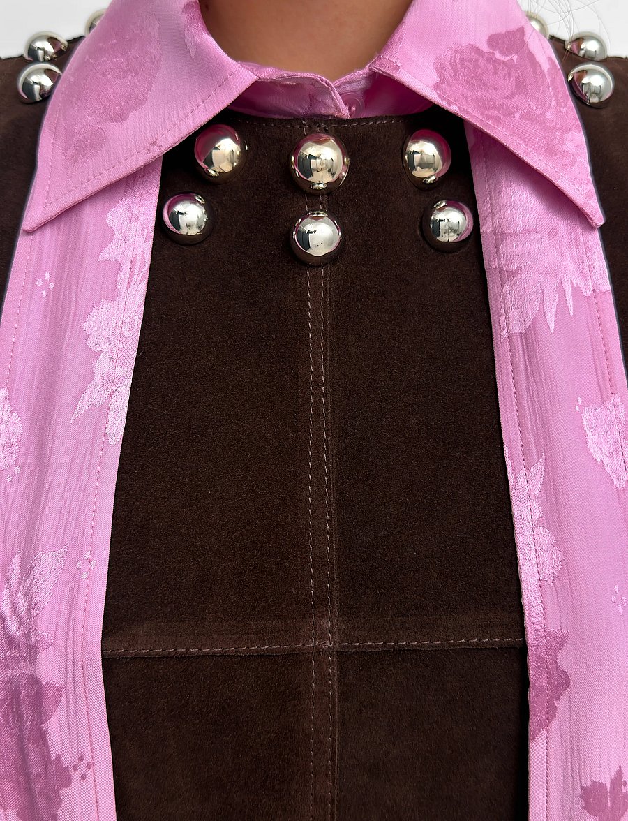 RODEBJER - Rodebjer Minji Suede - minikleidid - dark coffee - 4