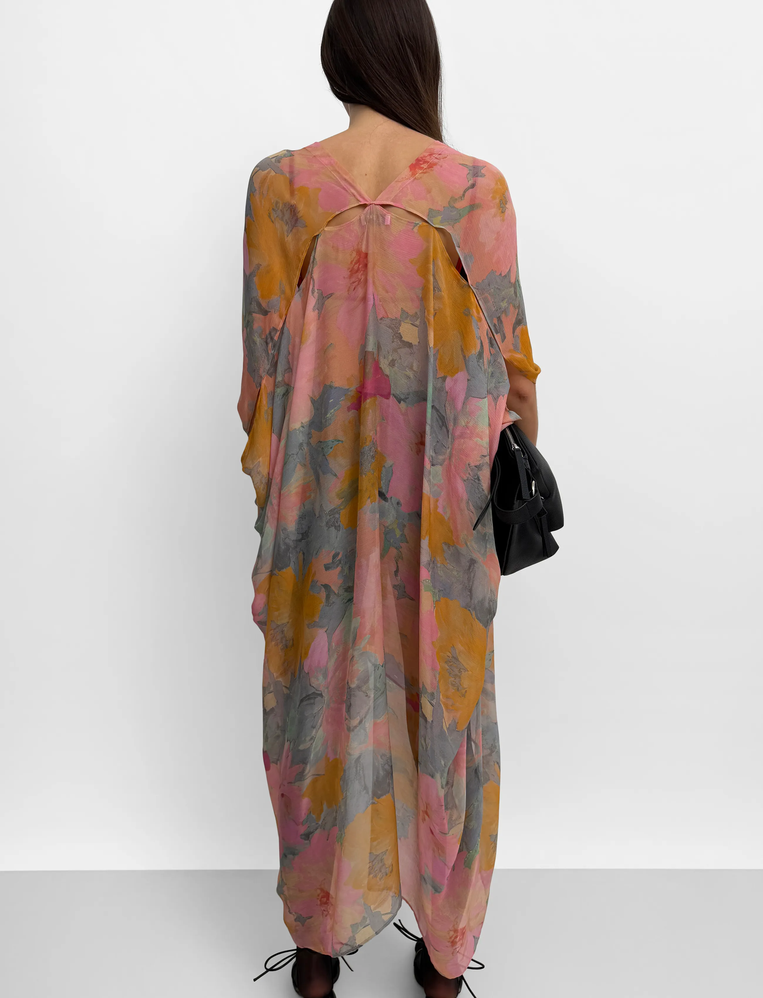 RODEBJER - Rodebjer Agave Floral Chiffon - sommarklänningar - paint pink/saffron - 2