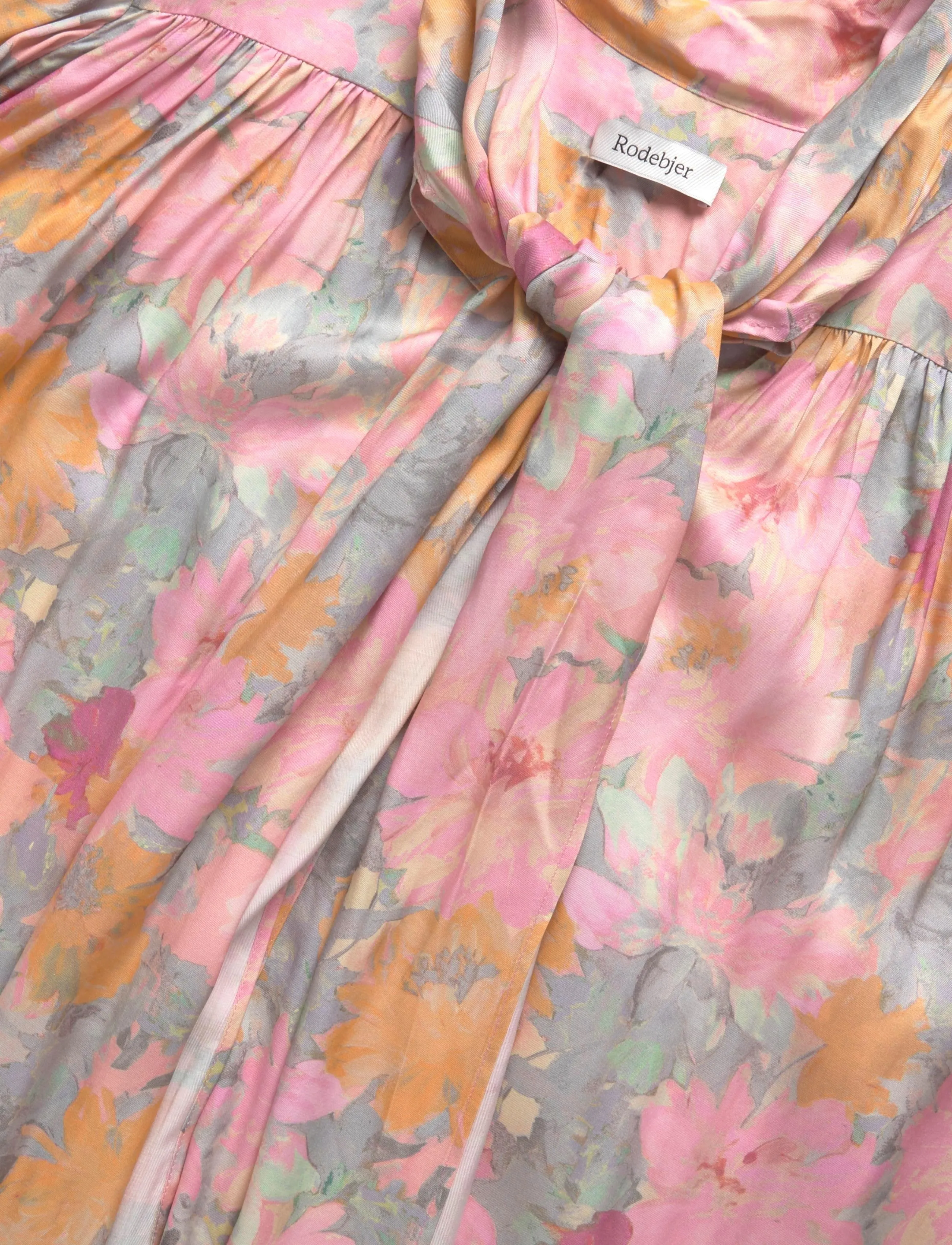 RODEBJER - Rodebjer Nayou Floral Shine - pikkade varrukatega pluusid - paint pink/saffron - 4