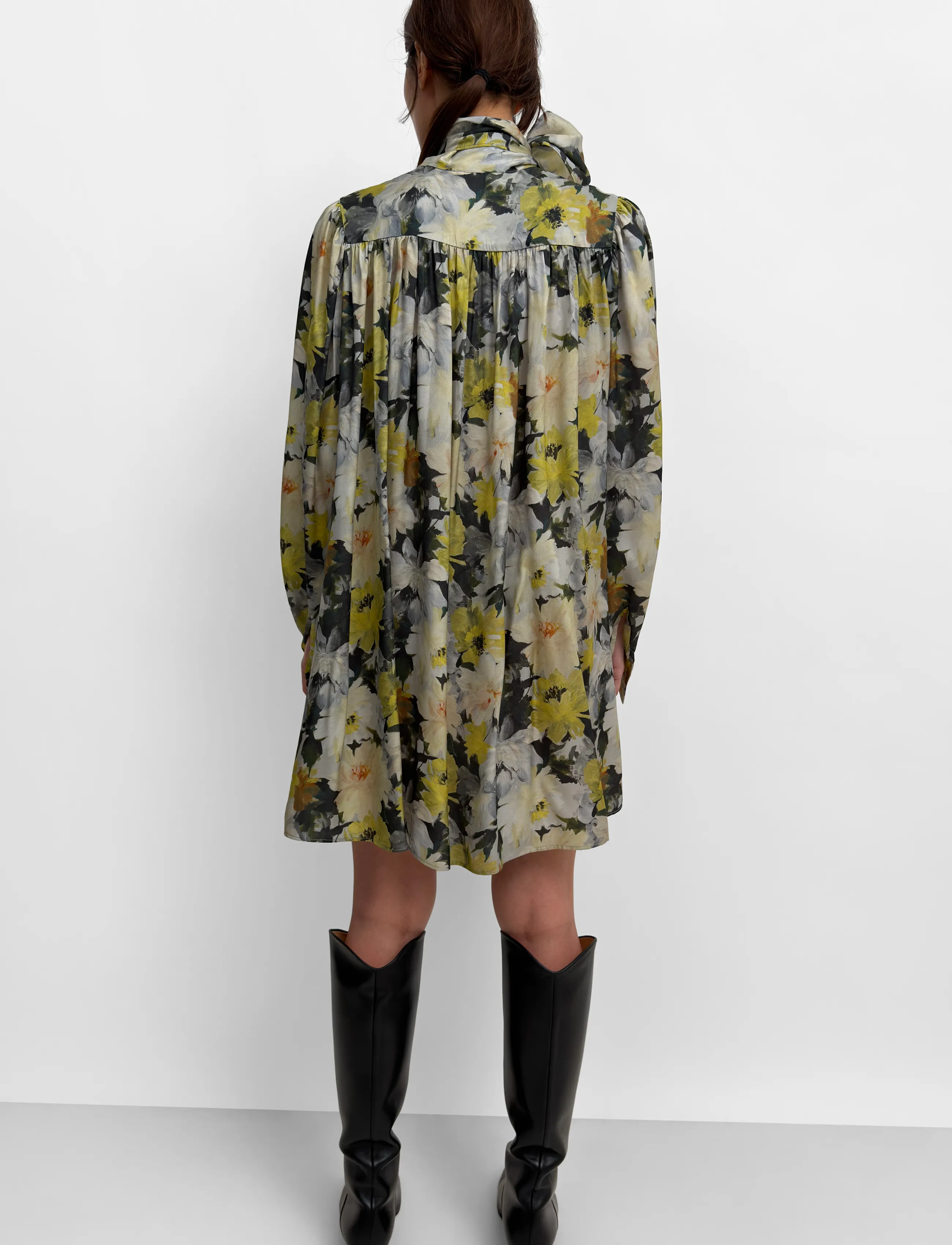 RODEBJER - Rodebjer Nayou Floral Shine - langærmede bluser - yellow/black - 2
