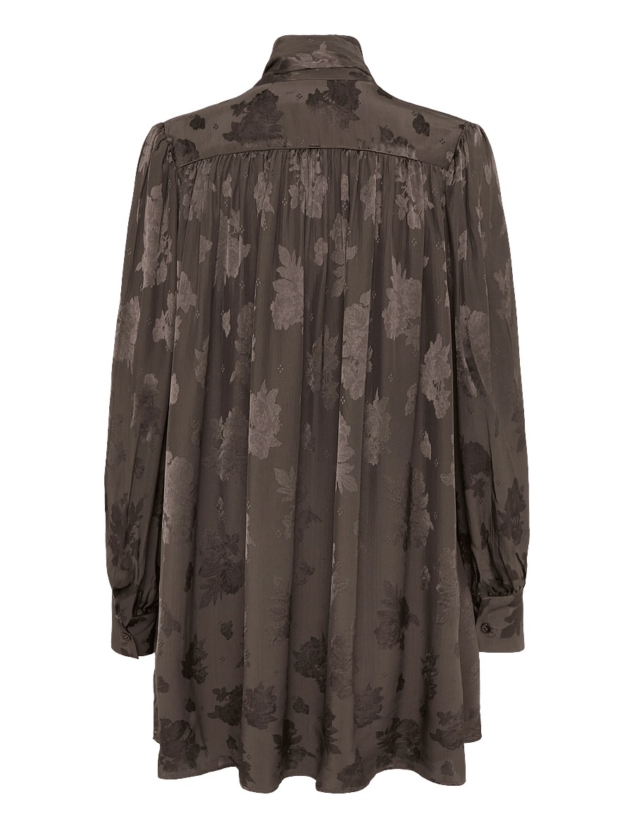 RODEBJER - Rodebjer Nayou Rose - long sleeved blouses - dark coffee - 2