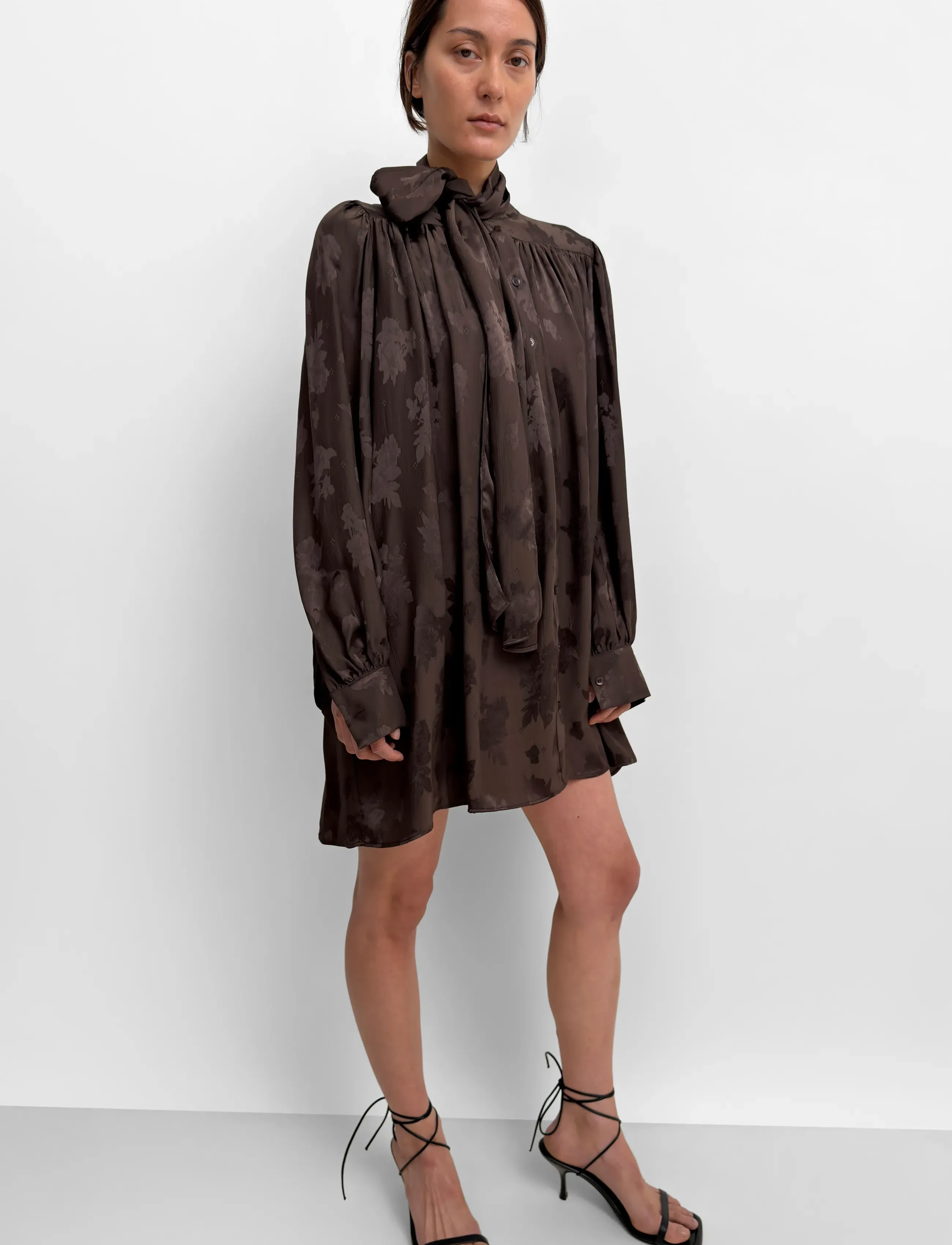 RODEBJER - Rodebjer Nayou Rose - langærmede bluser - dark coffee - 0