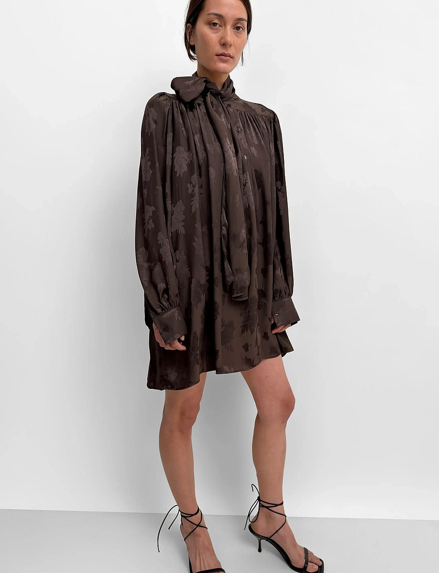 RODEBJER - Rodebjer Nayou Rose - langærmede bluser - dark coffee - 0