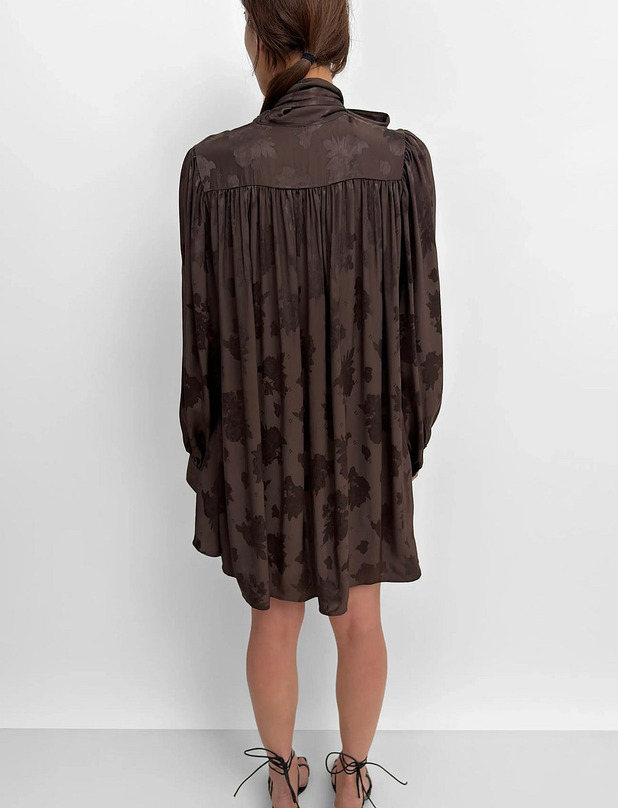 RODEBJER - Rodebjer Nayou Rose - langærmede bluser - dark coffee - 2