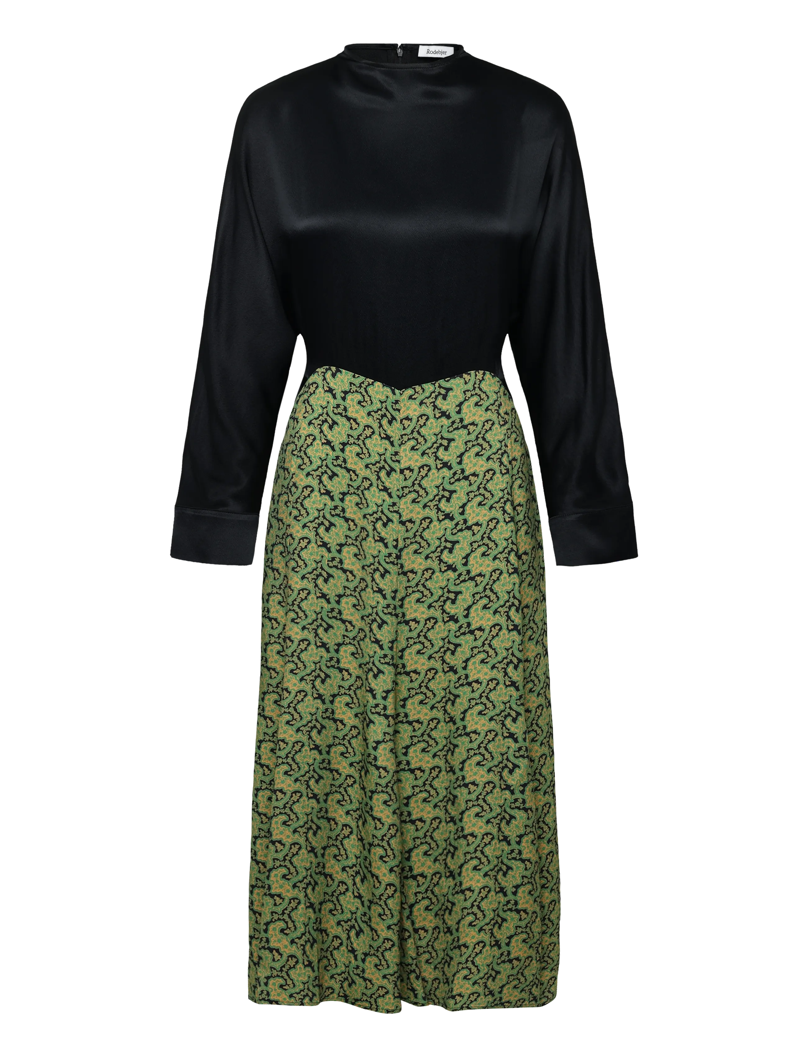 RODEBJER Rodebjer Maryellen Viscose Prt - Midikleider - BRANCHES PAISLEY GREEN / green