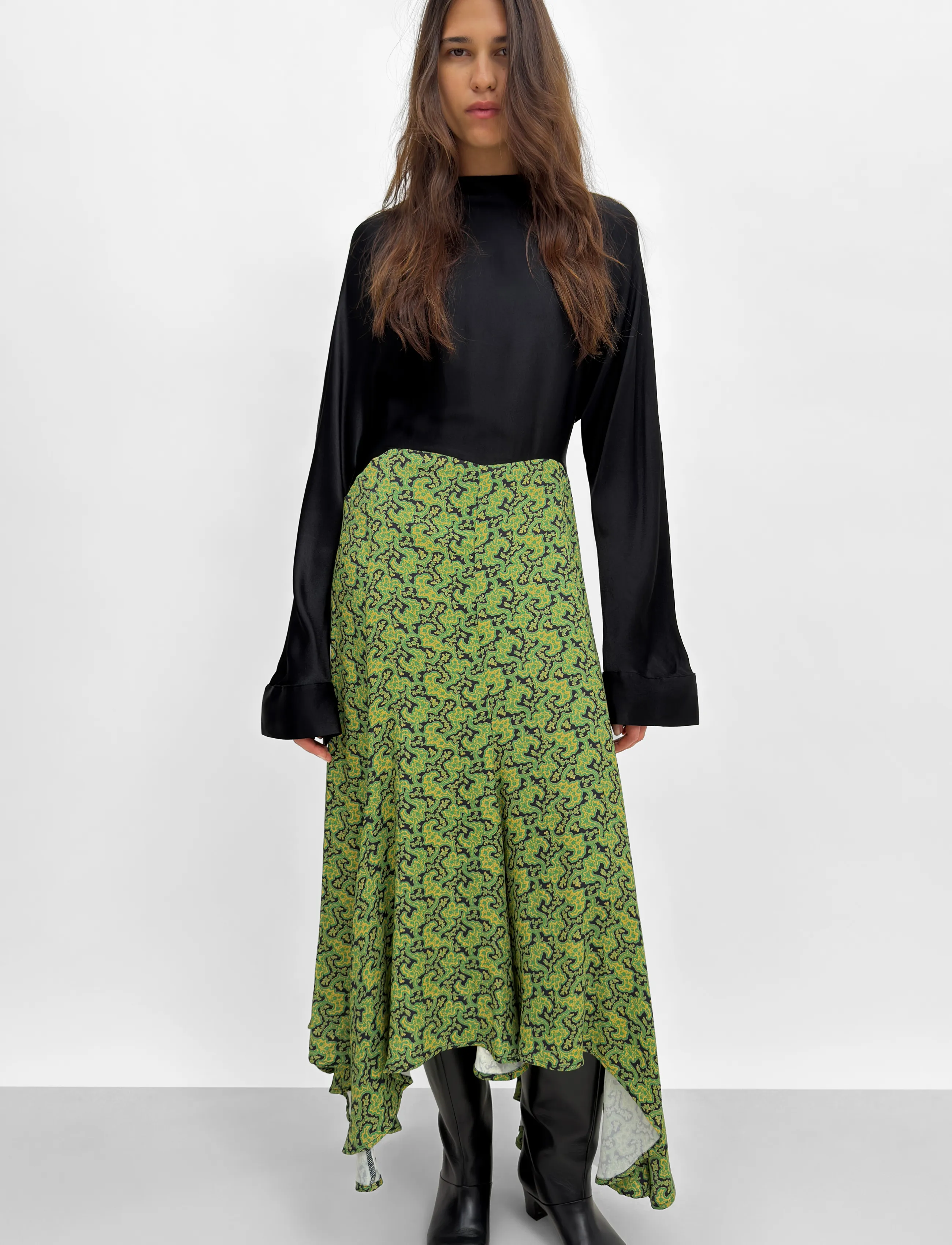 RODEBJER Rodebjer Maryellen Viscose Prt - Rodebjer - BRANCHES PAISLEY GREEN / green