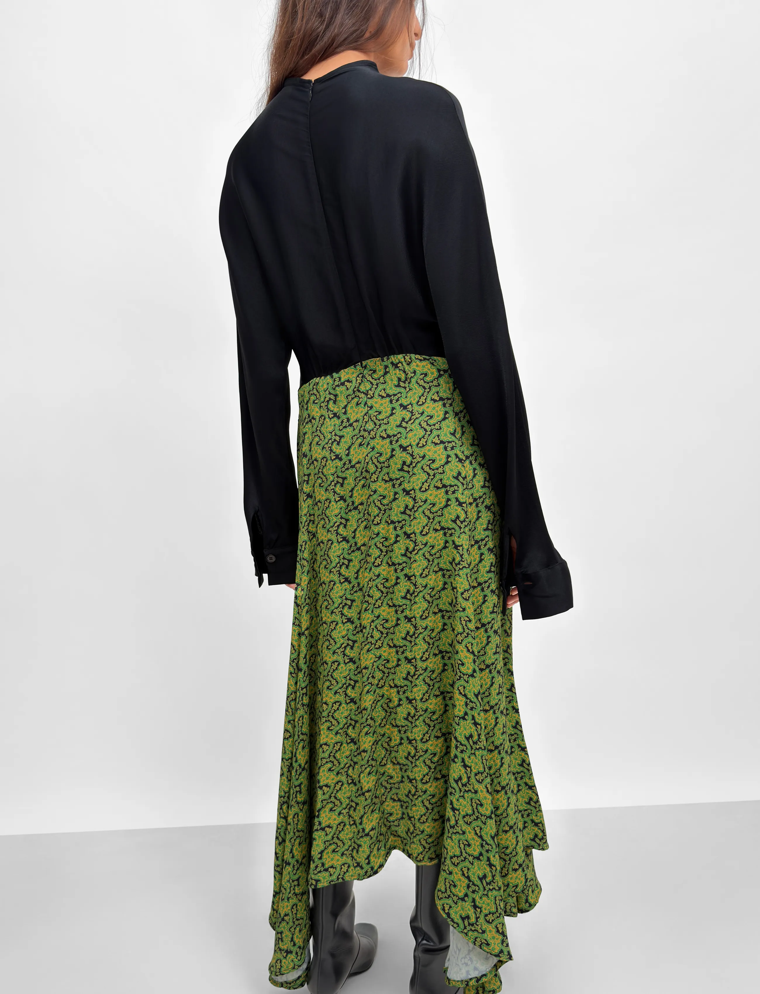 RODEBJER - Rodebjer Maryellen Viscose Prt - midikleider - branches paisley green - 3