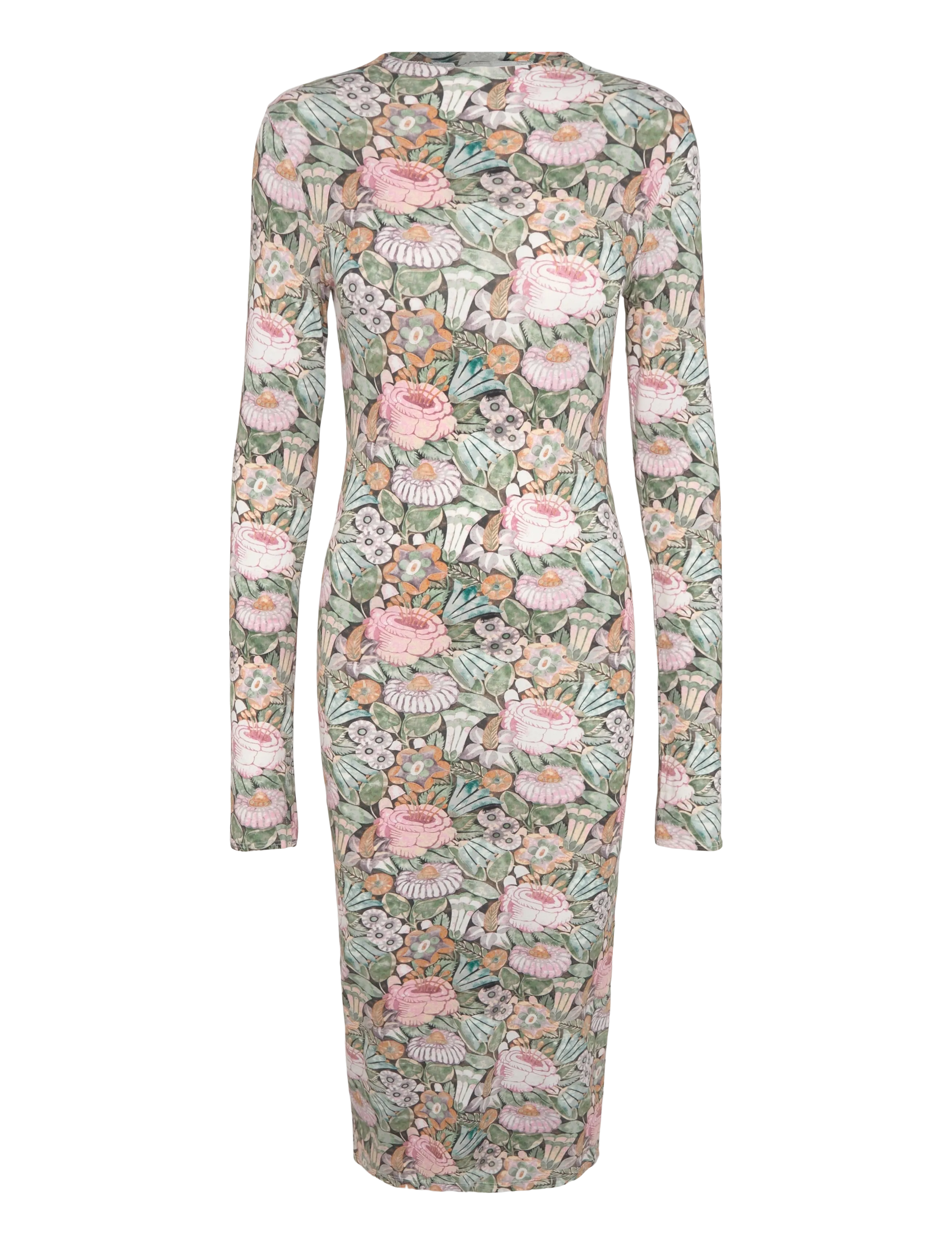 RODEBJER - Rodebjer Karlai Dress Prt - midi suknelės - opulent rose paper - 1