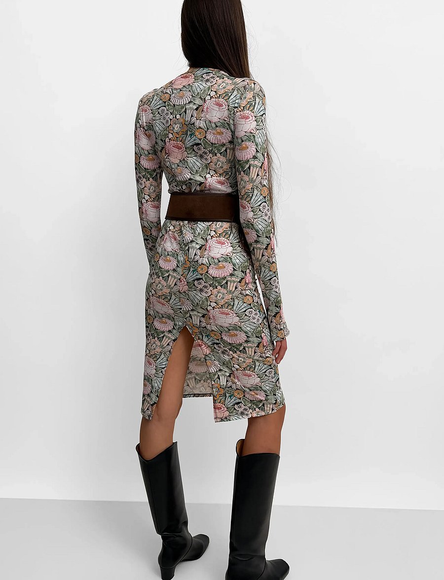 RODEBJER - Rodebjer Karlai Dress Prt - midikleider - opulent rose paper - 2