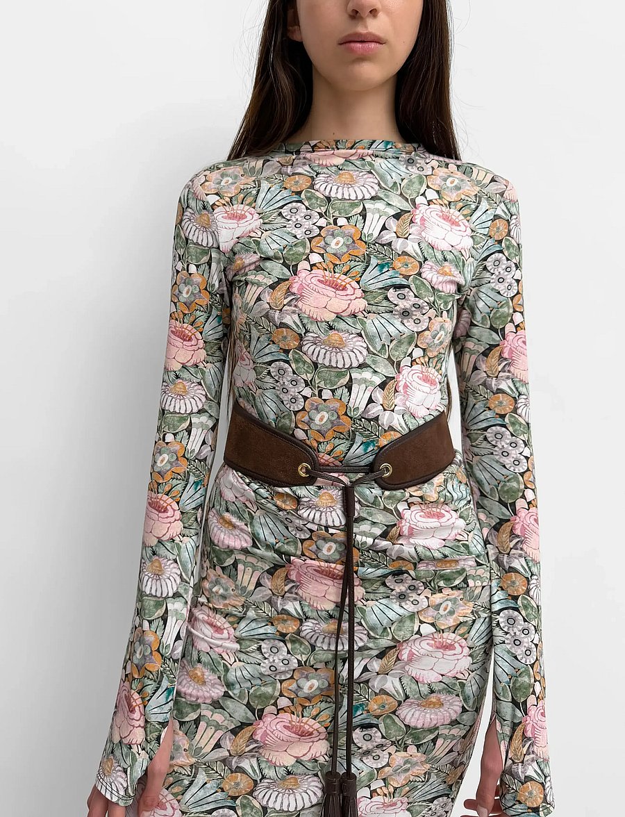 RODEBJER - Rodebjer Karlai Dress Prt - midikleider - opulent rose paper - 3