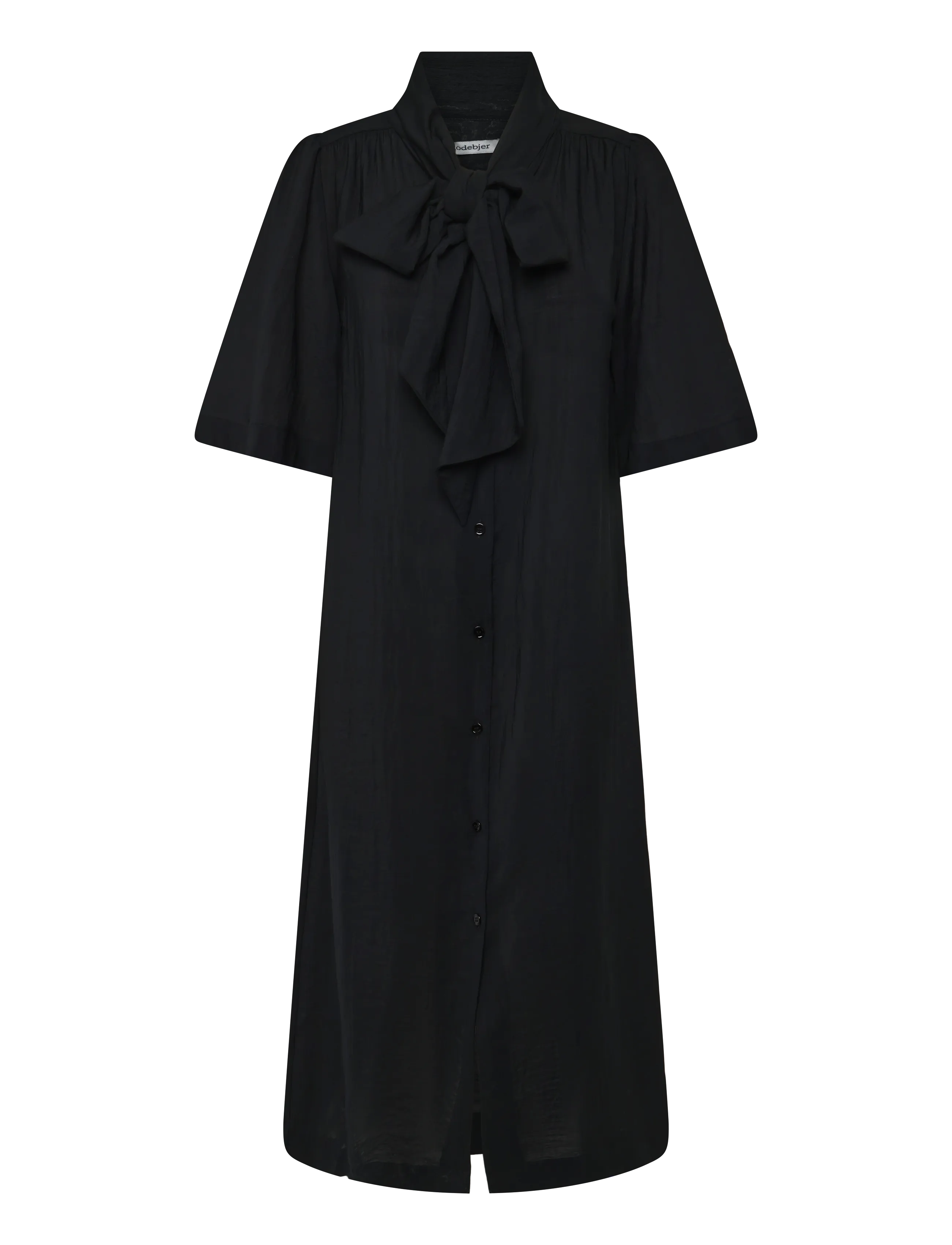 RODEBJER Rodebjer Adela Airy Solid - Kleidid - BLACK / black