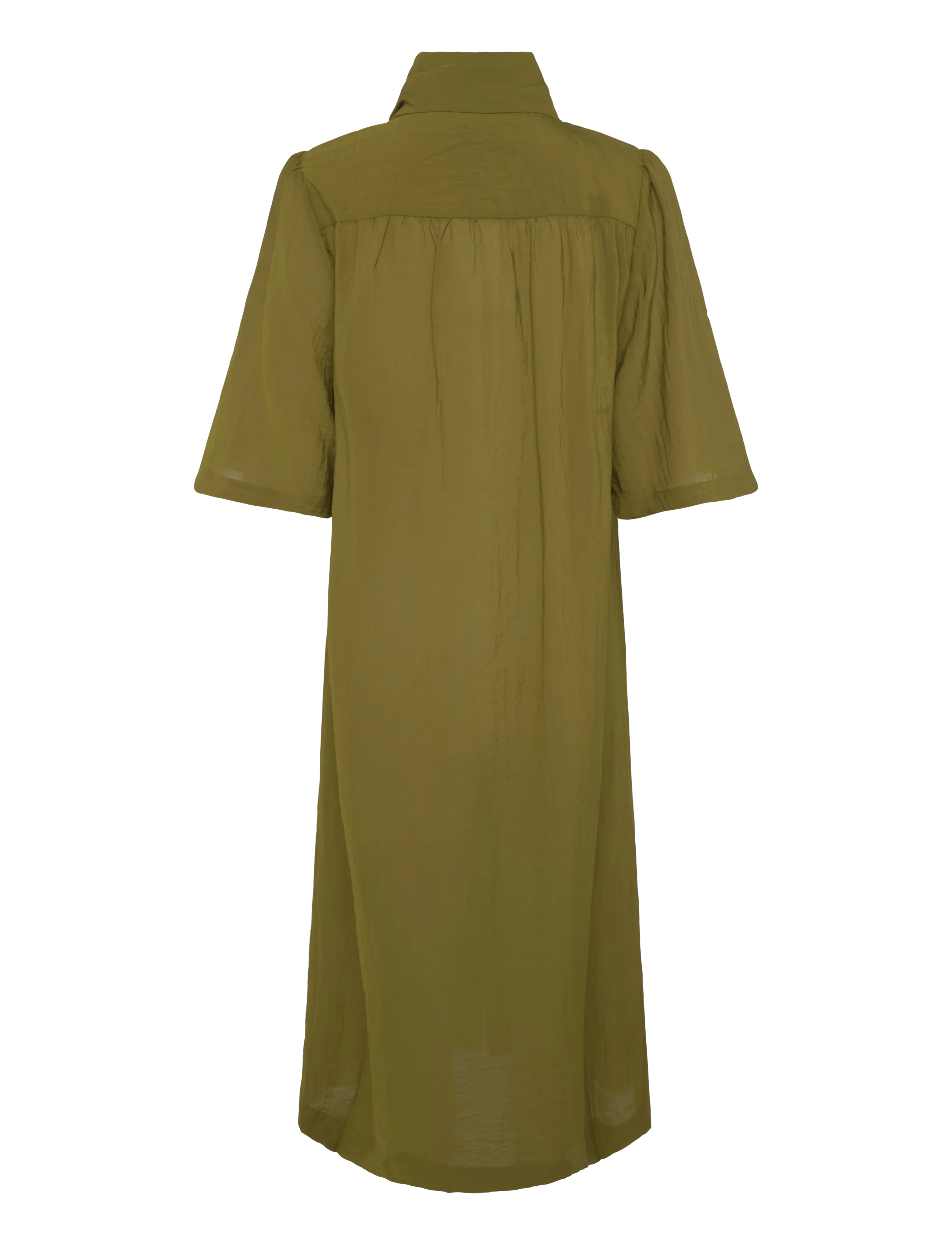 RODEBJER - Rodebjer Adela Airy Solid - midikleider - mud green - 2