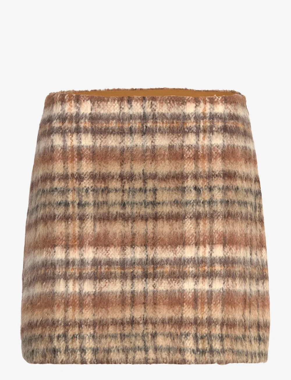 RODEBJER - Rodebjer Seine Brushed Check - short skirts - brown - 0