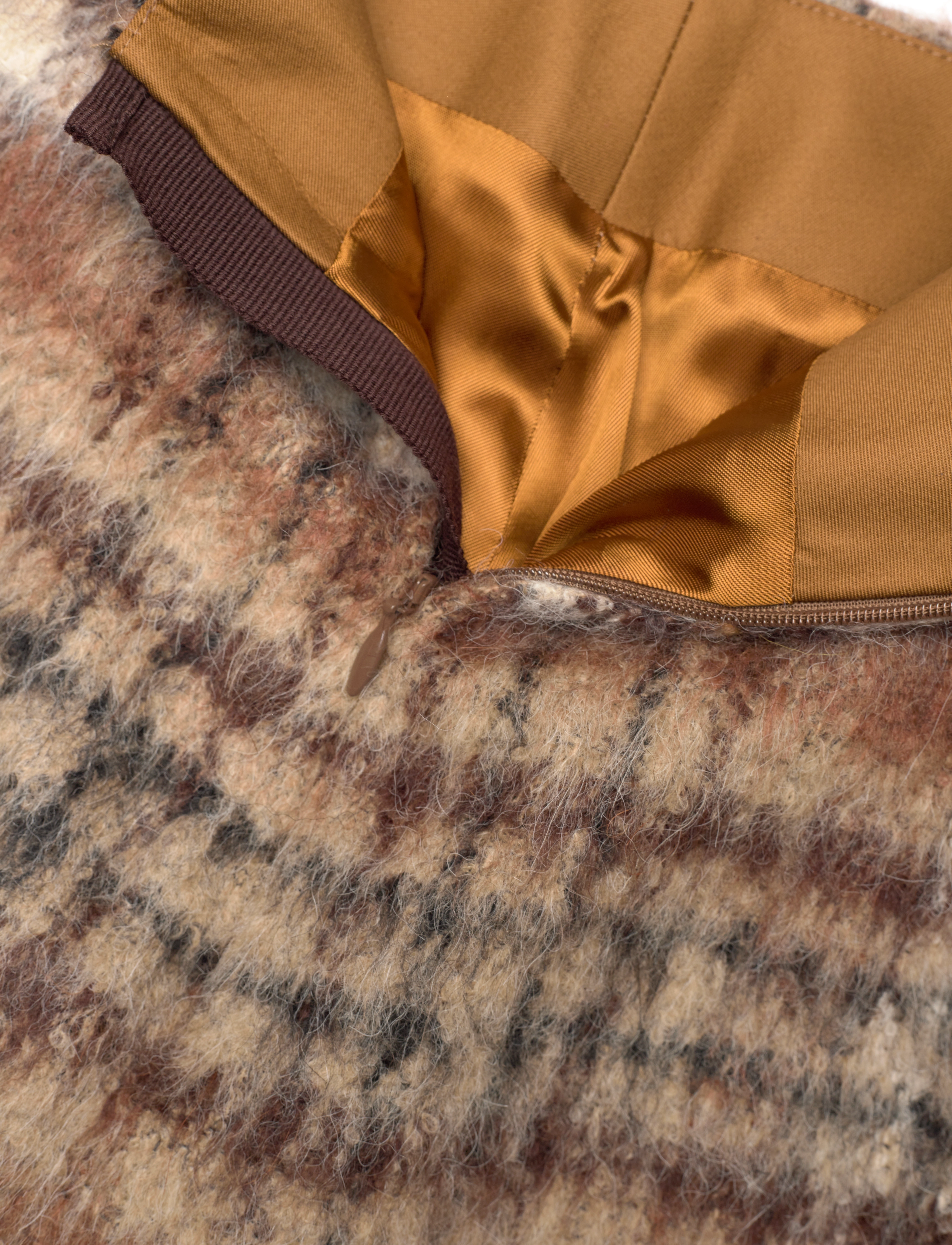 RODEBJER - Rodebjer Seine Brushed Check - spódnice mini - brown - 2