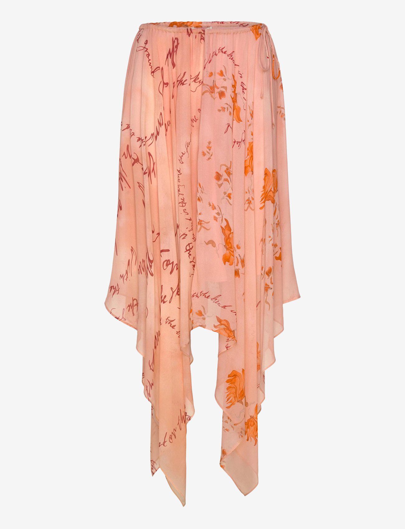 RODEBJER - Rodebjer Blanca Floral Text - midiseelikud - floral text apricot - 0