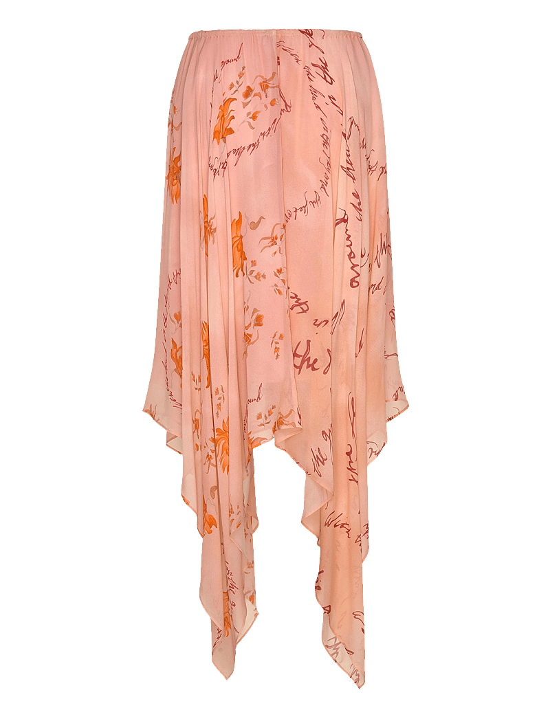 RODEBJER - Rodebjer Blanca Floral Text - midiseelikud - floral text apricot - 1