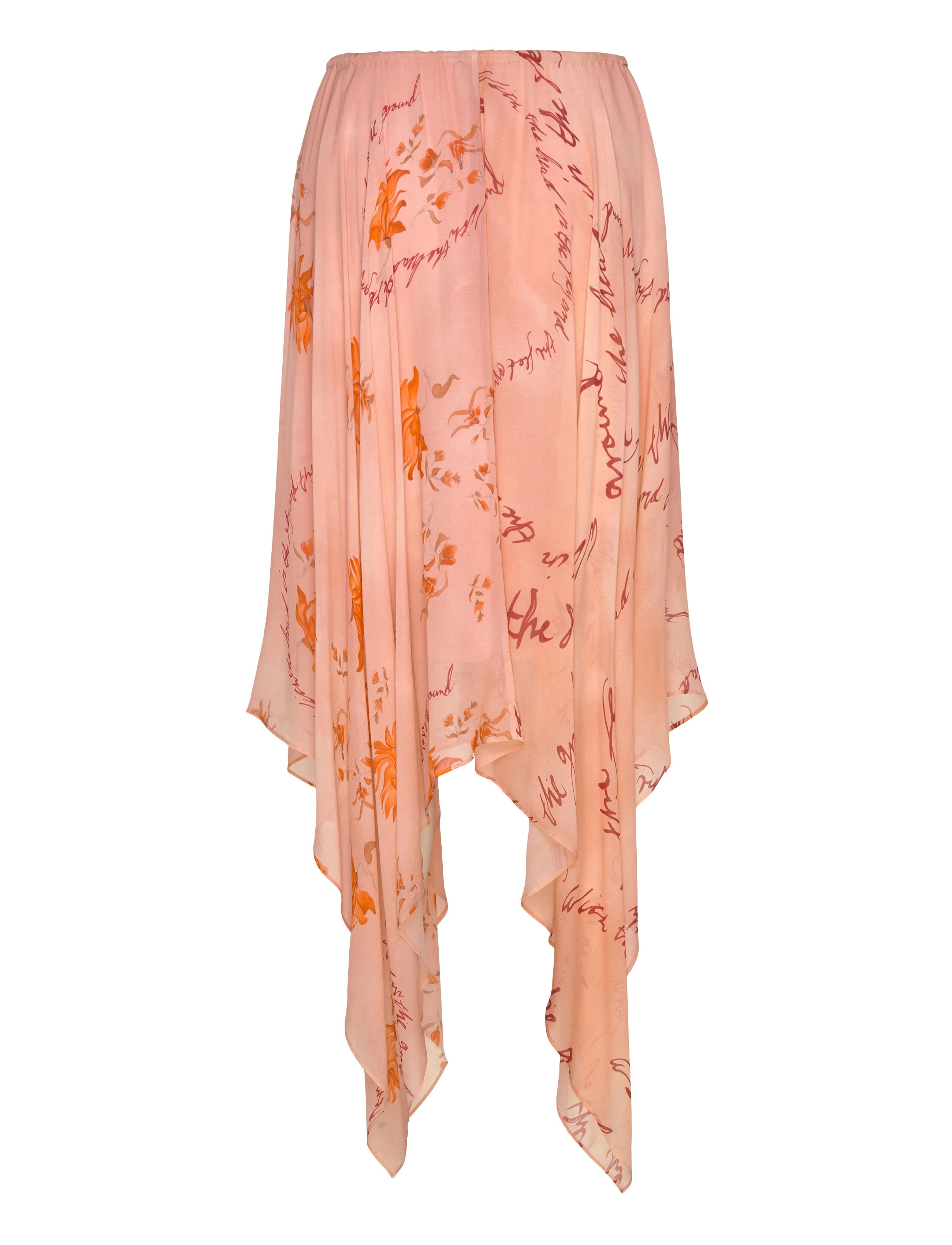 RODEBJER - Rodebjer Blanca Floral Text - midi kjolar - floral text apricot - 1